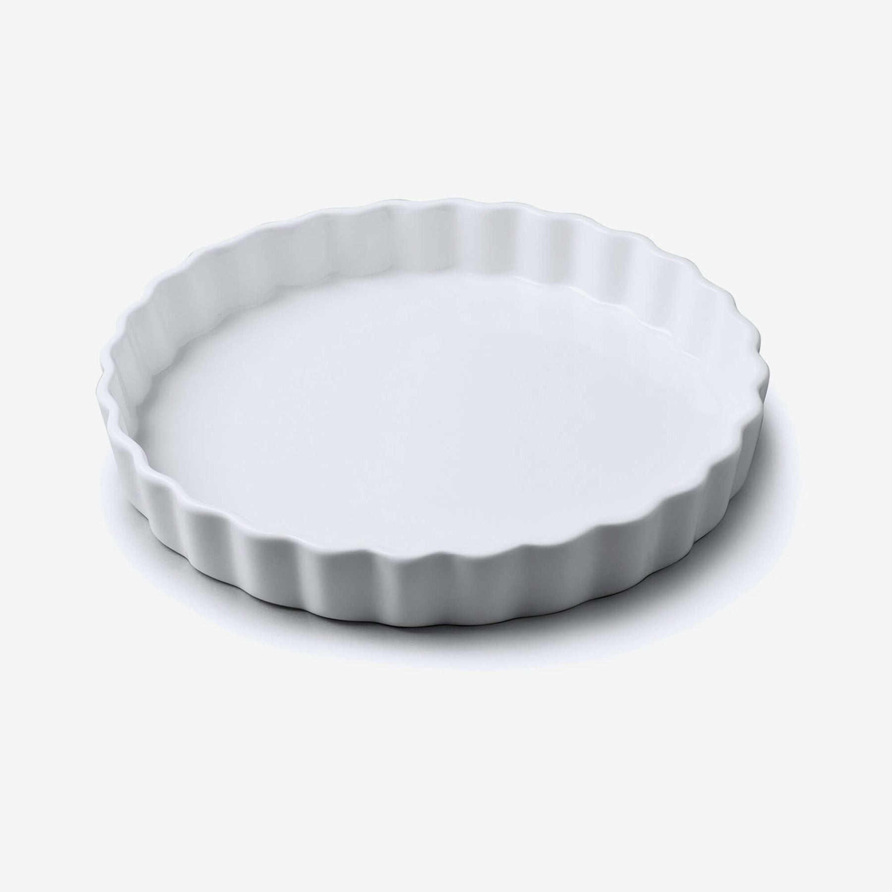 Porcelain Round Flan Dish, Available in 6 Sizes