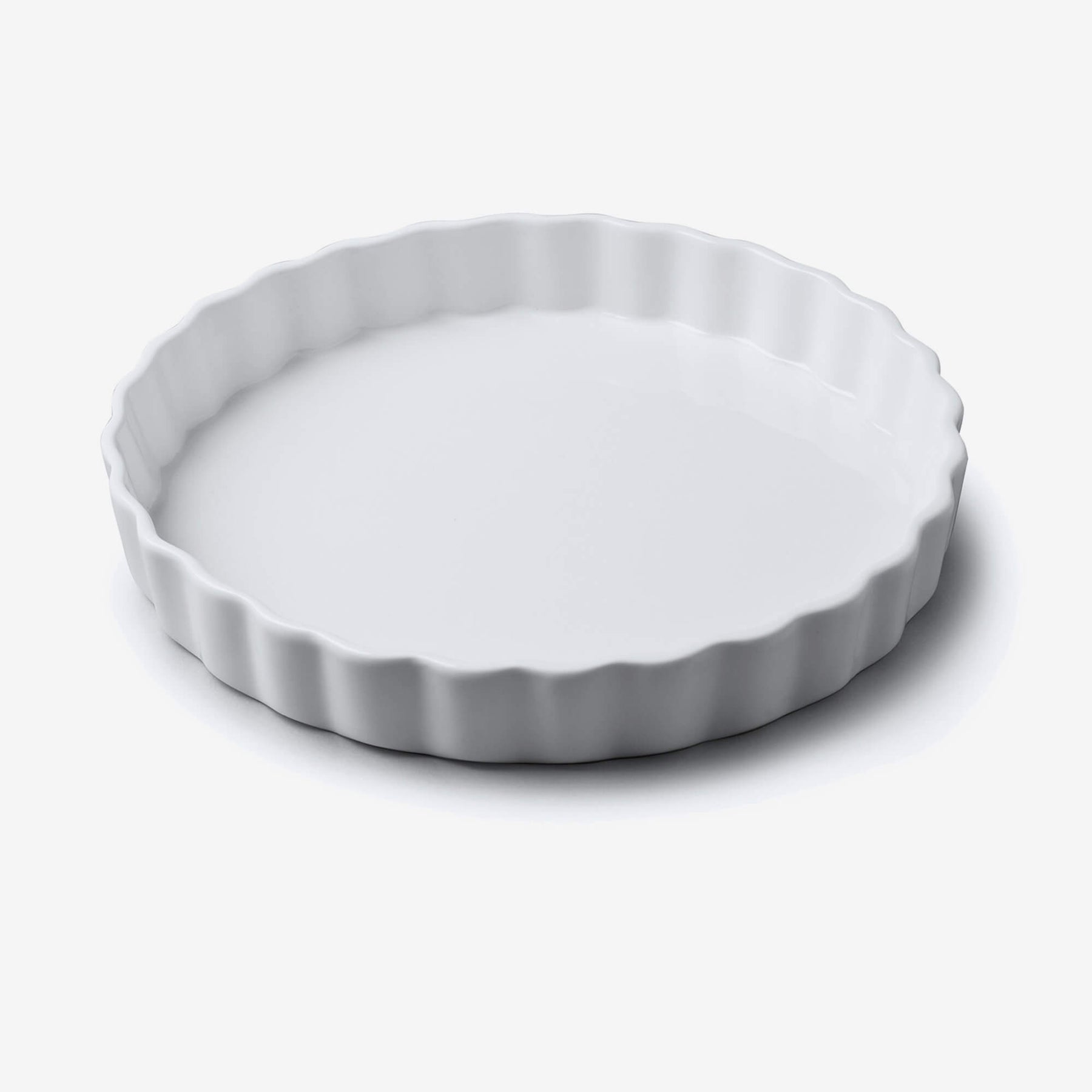 Porcelain Round Flan Dish, Available in 6 Sizes