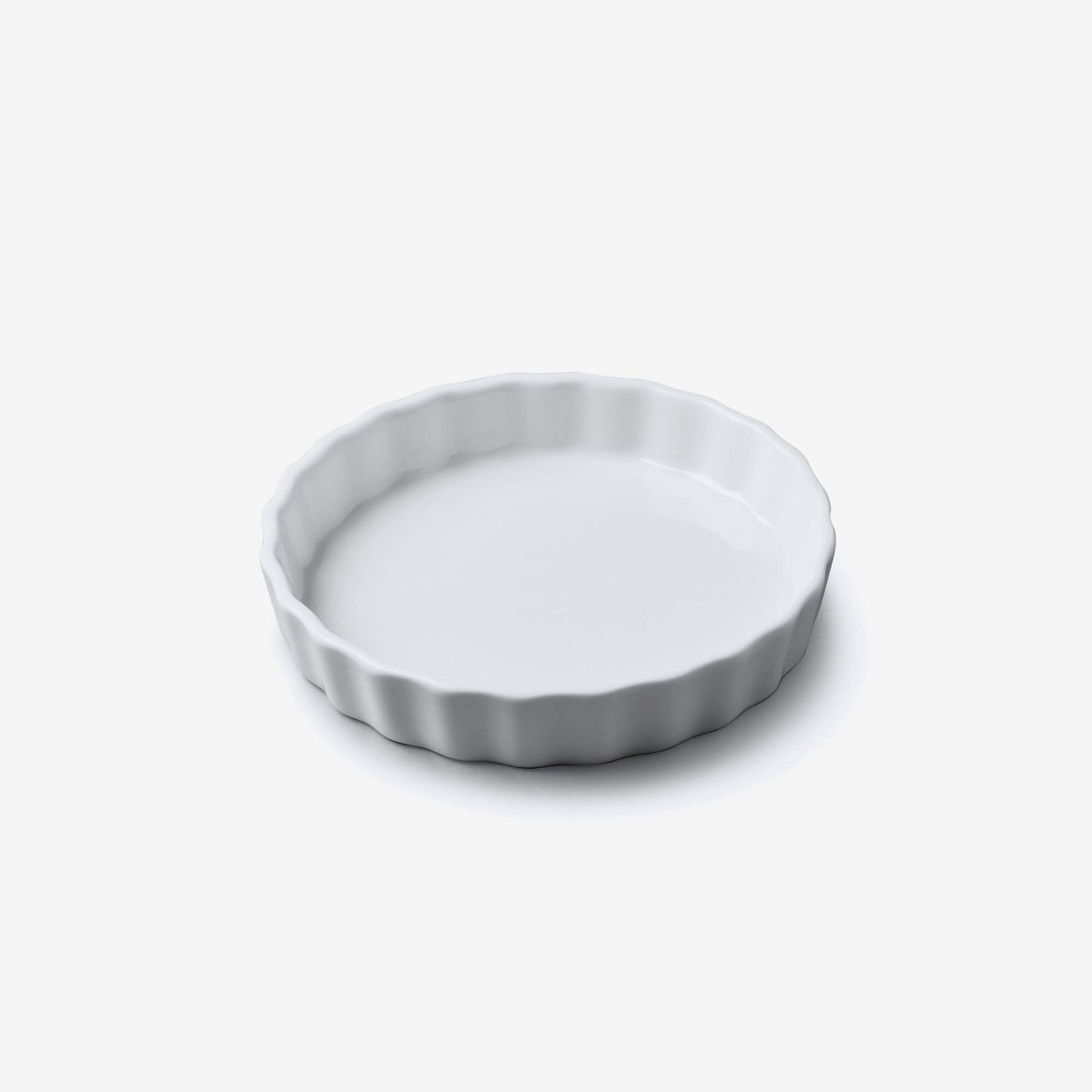 Porcelain Round Flan Dish, Available in 6 Sizes