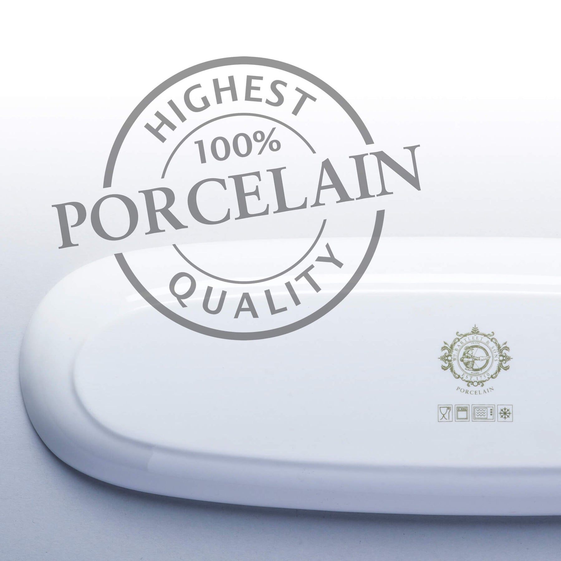 Porcelain French Bread/Baguette Plate