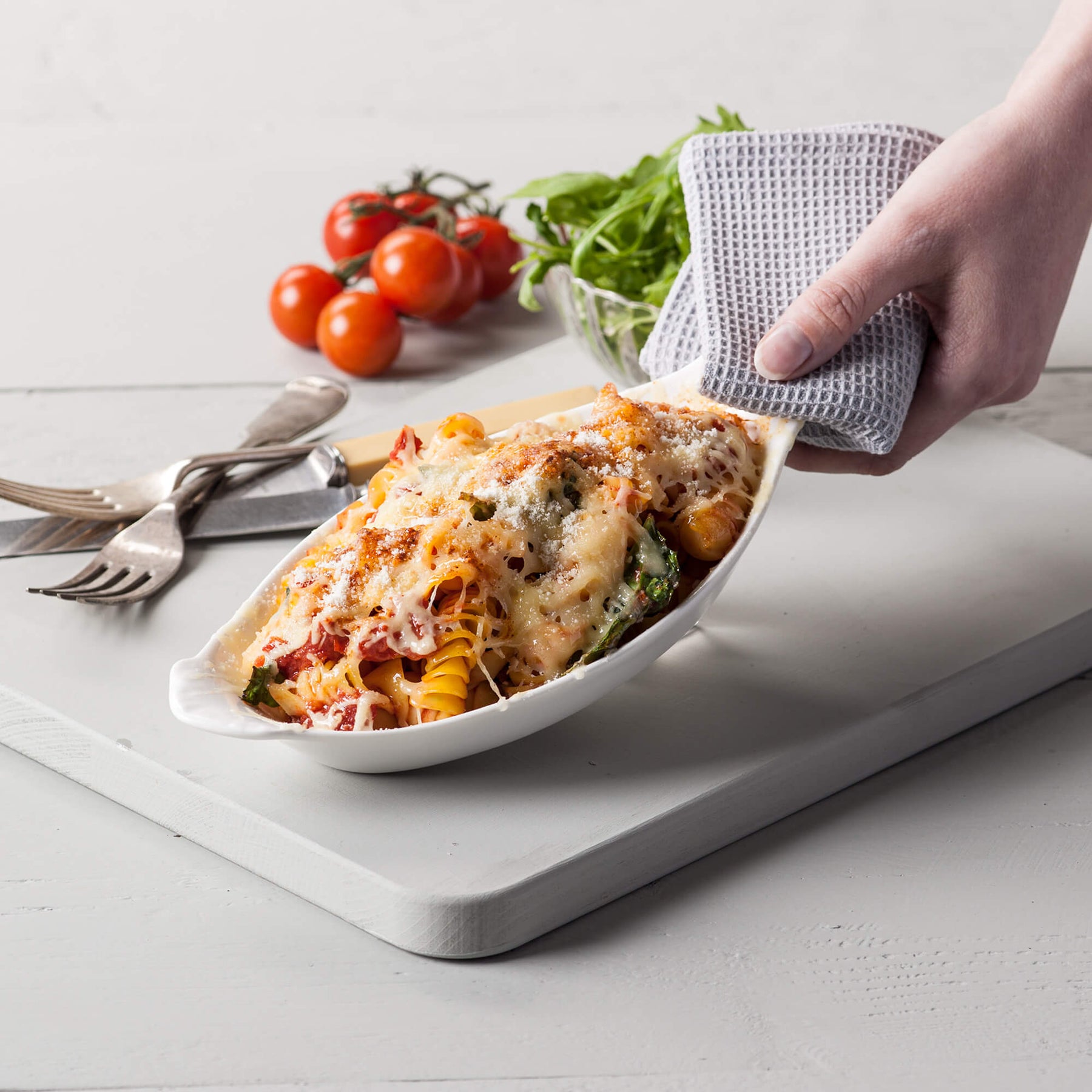 Porcelain Traditional Gratin Dish, Available in 3 Sizes