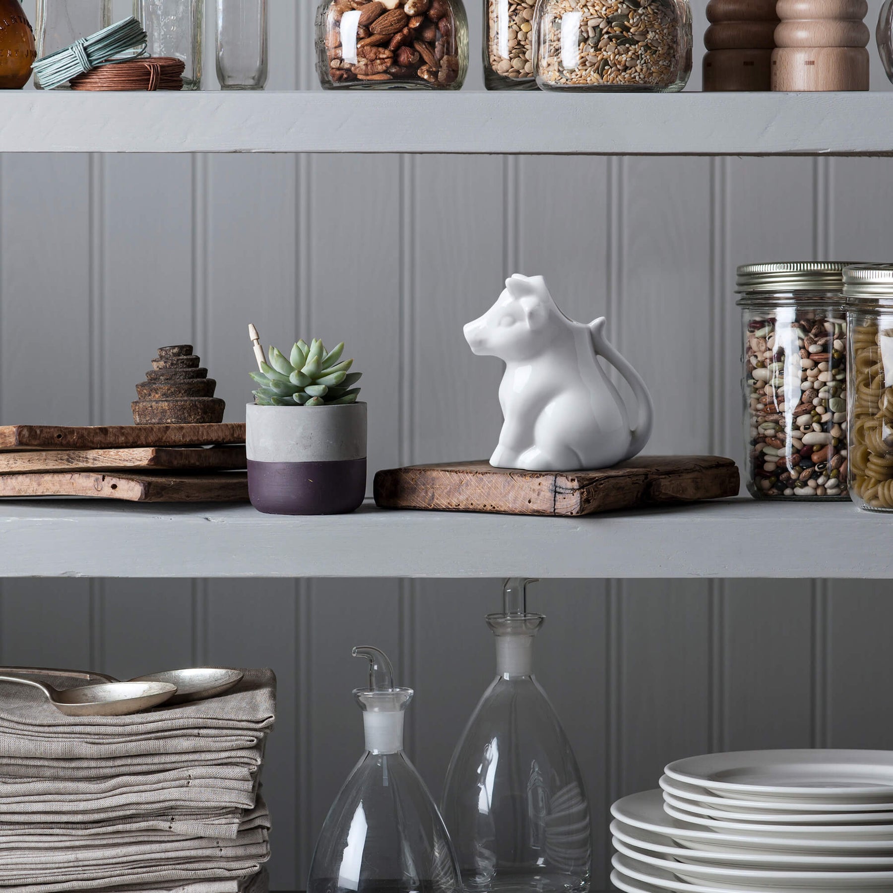 Porcelain Cow Milk Creamer Jug, Available in 2 Sizes