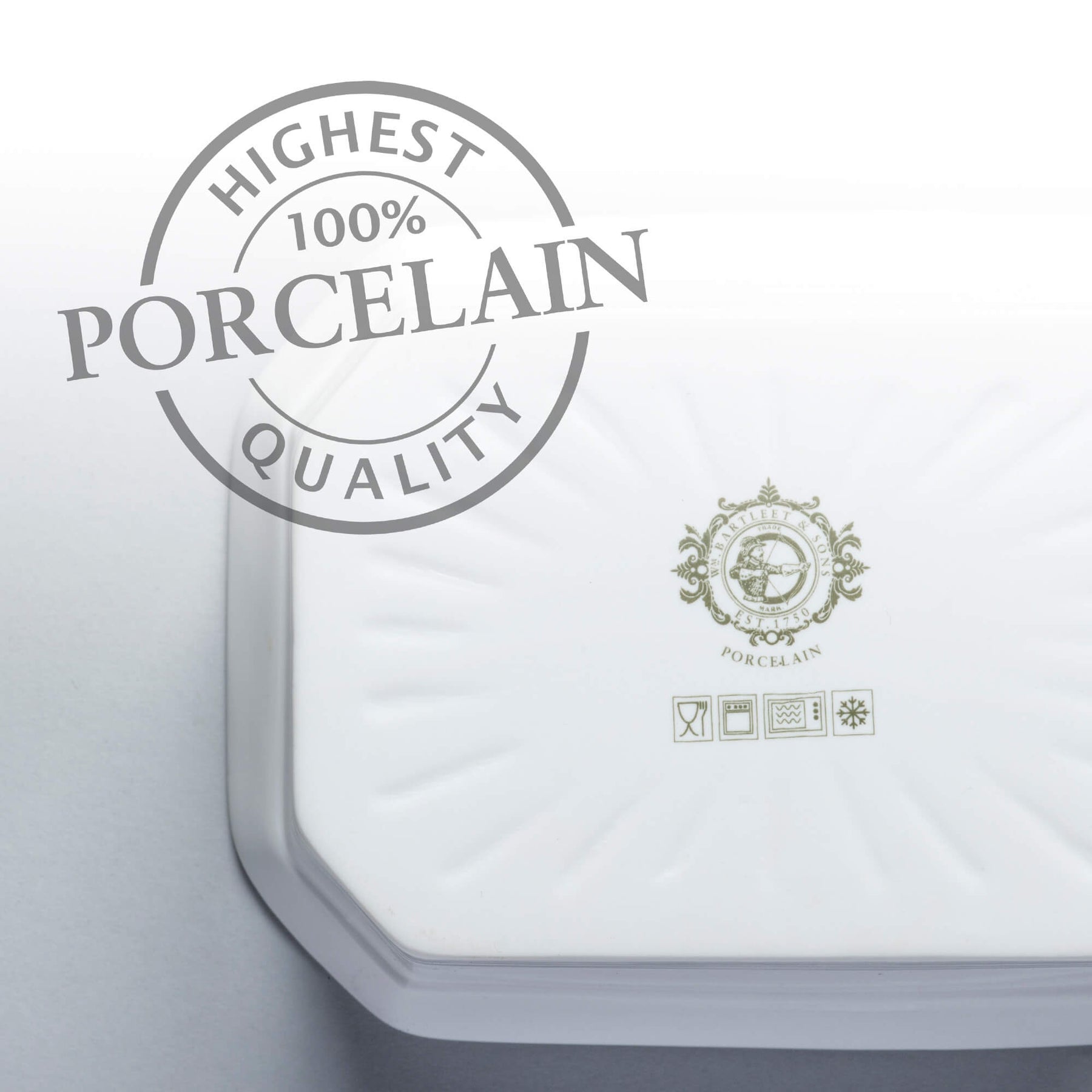 Porcelain Terrine/Butter Dish with Lid