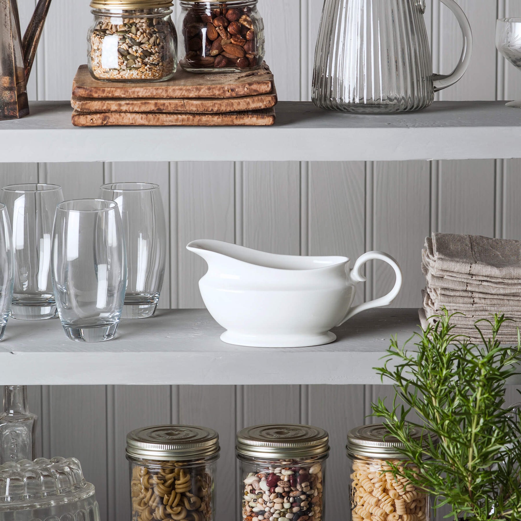 Porcelain Gravy & Sauce Boat, Available in 3 Sizes