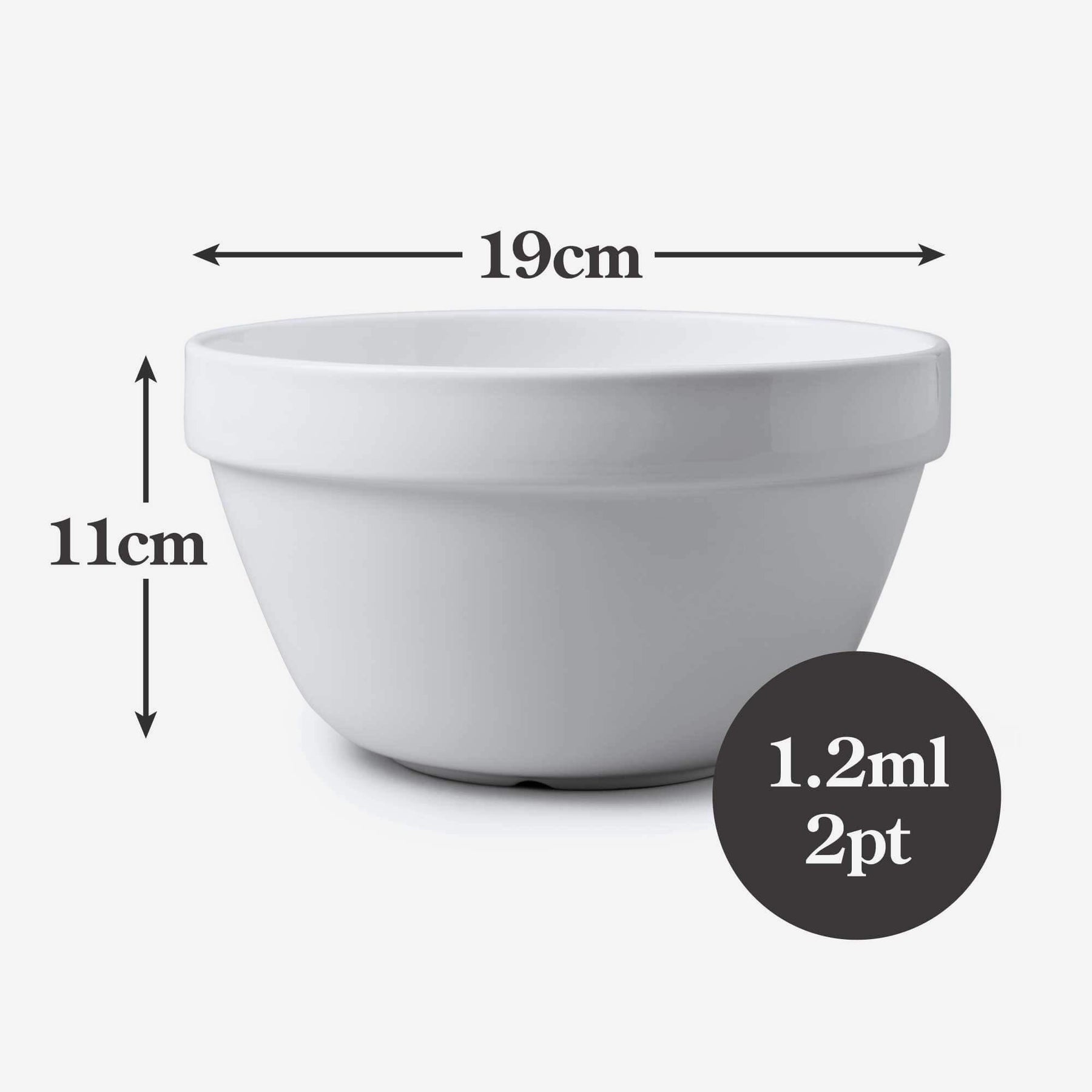 Porcelain Pudding Basin, Available in 5 Sizes