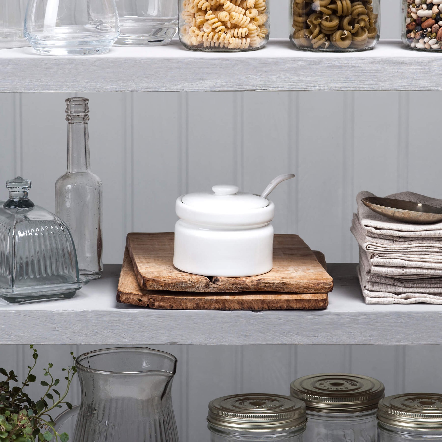 Porcelain Wide Sugar/Jam/Mustard Pot