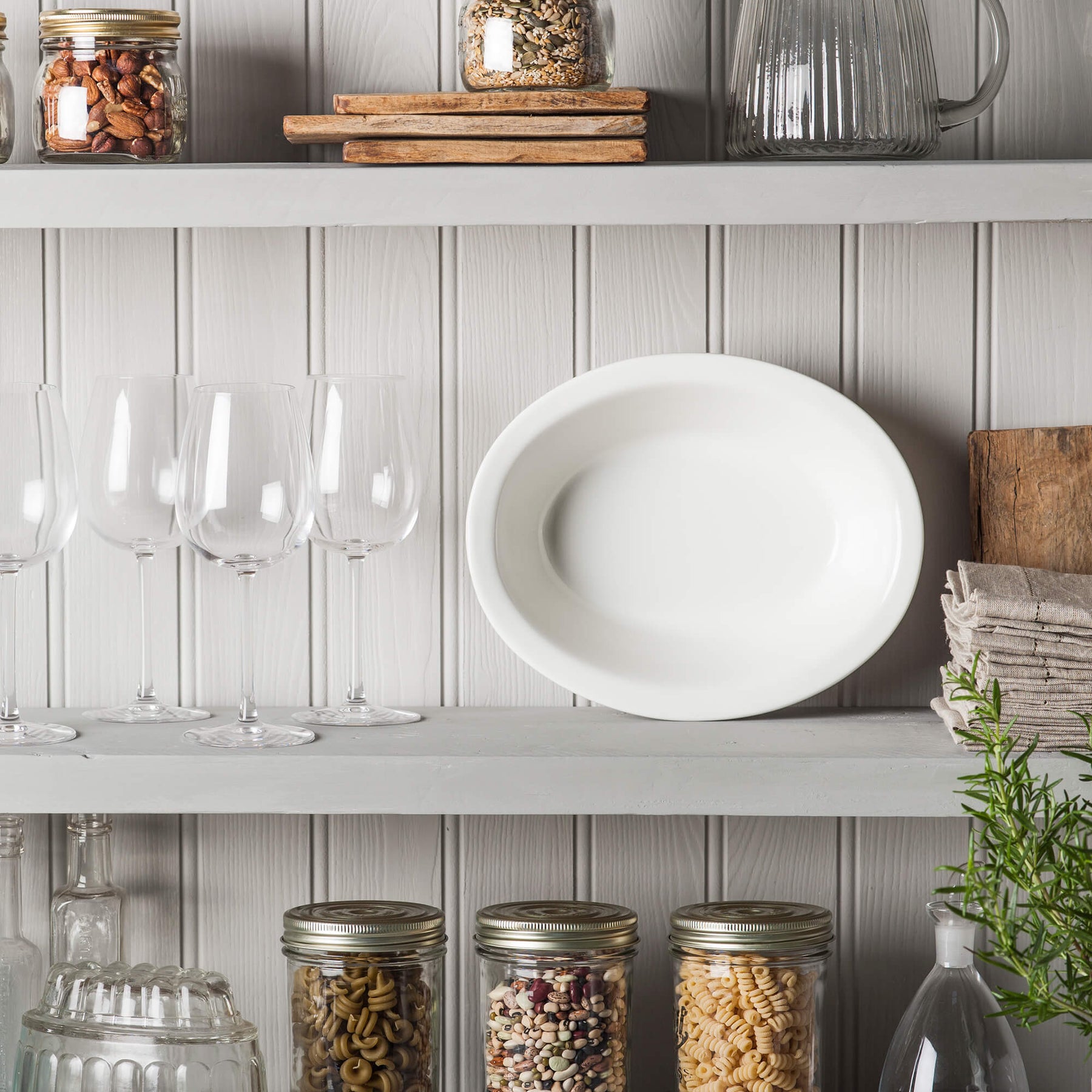 Porcelain Oval Pie Dish, Available in 5 Sizes