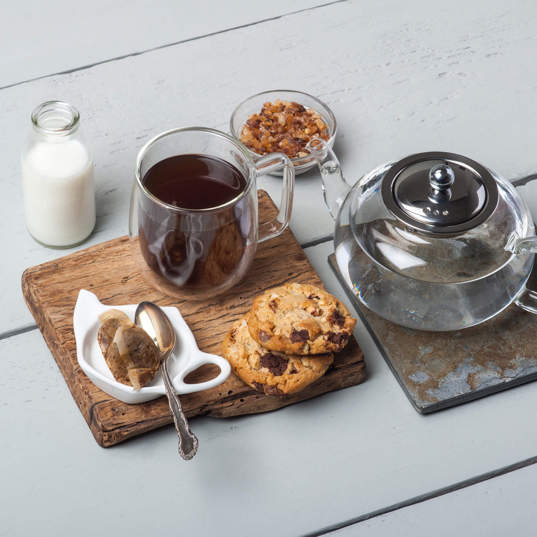 Porcelain Teapot Shaped Tea Bag Tidy