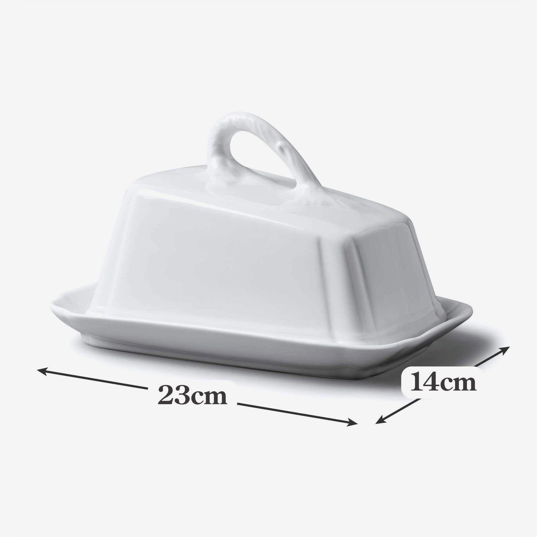 Porcelain Cheese Dish with Lid