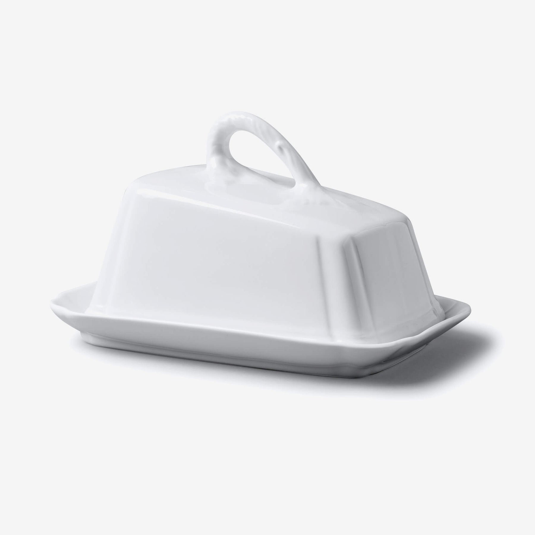 Porcelain Cheese Dish with Lid