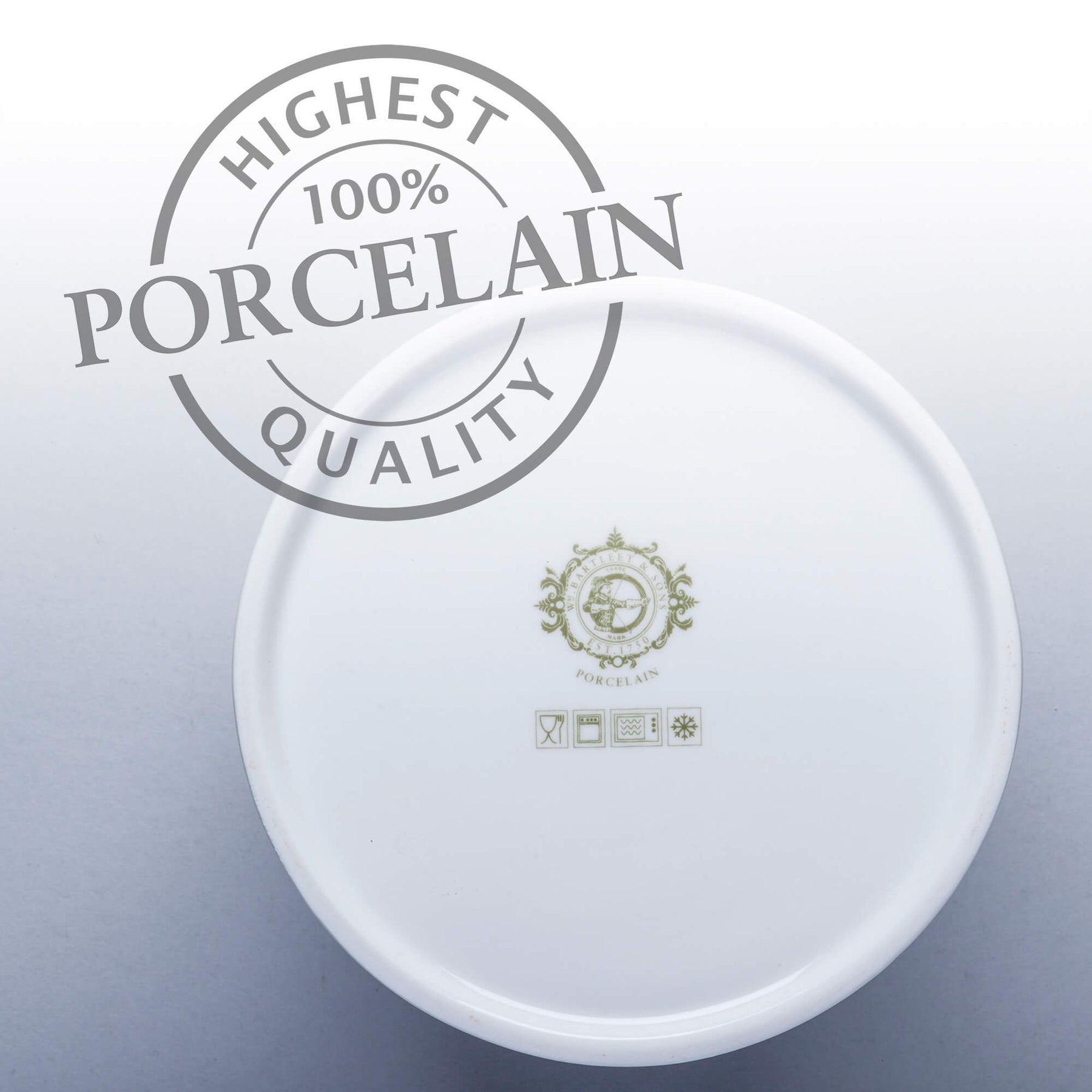 Porcelain Churn Style Utensil Pot