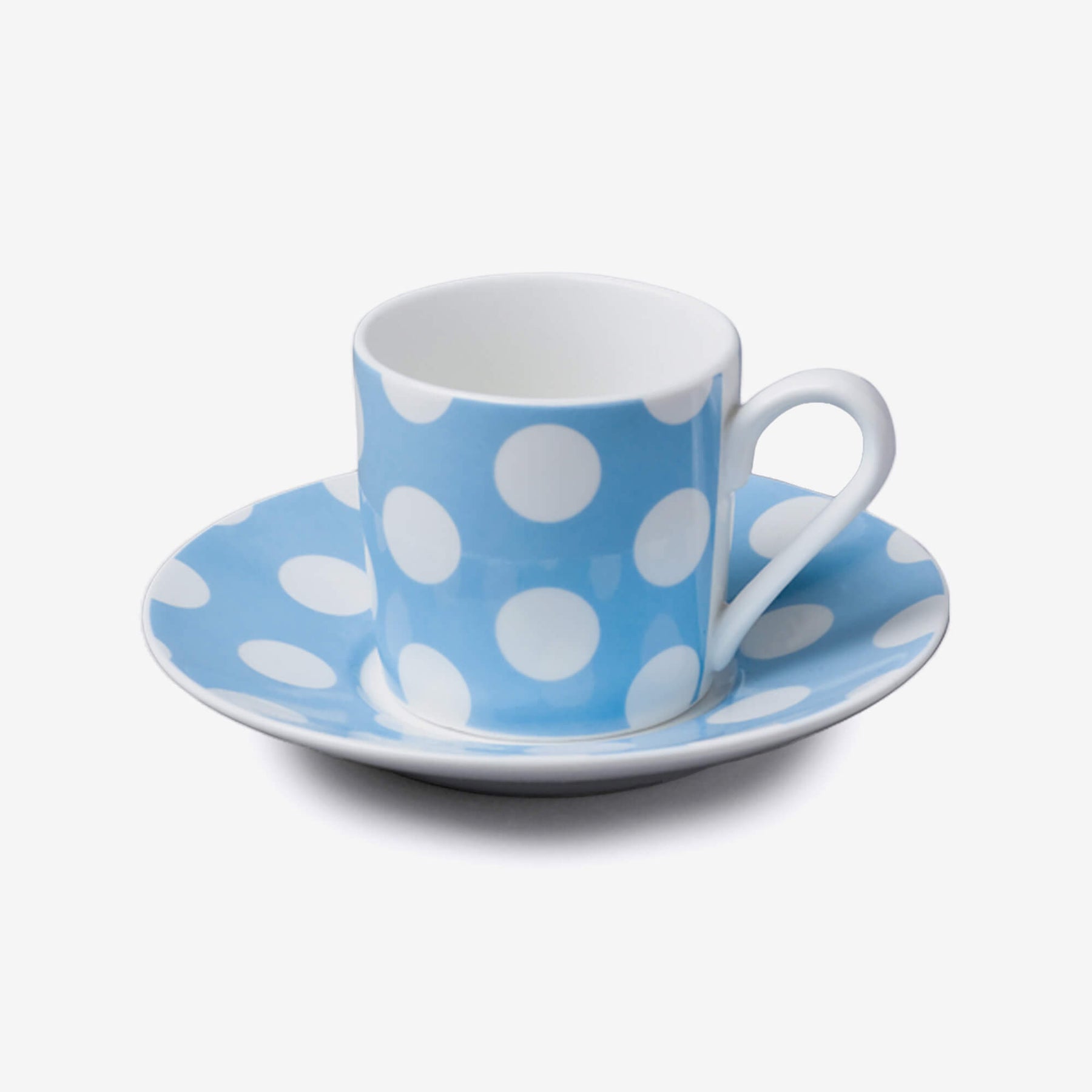 Porcelain Spotty Espresso Cup & Saucer