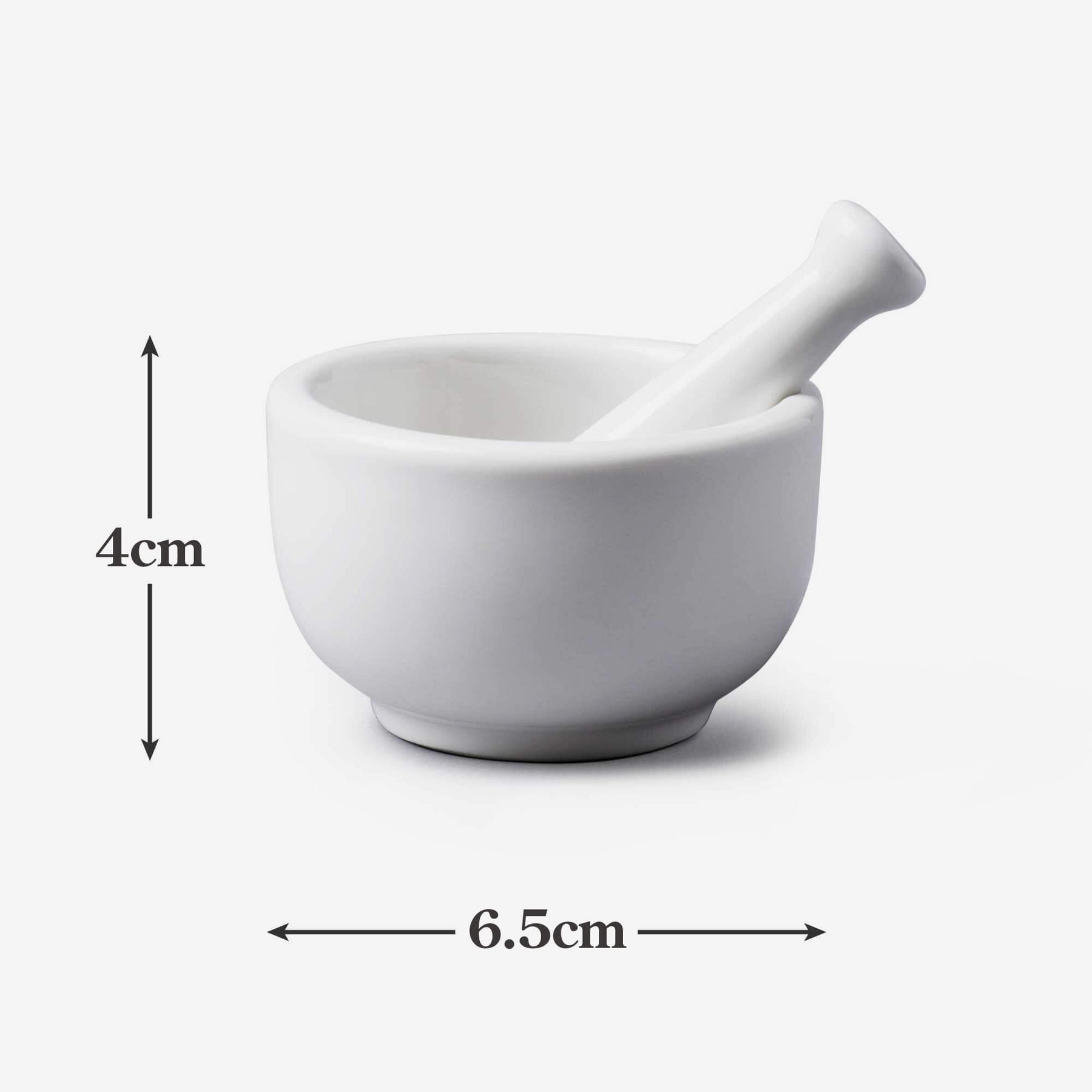 Porcelain Mortar & Pestle, Available in 3 Sizes