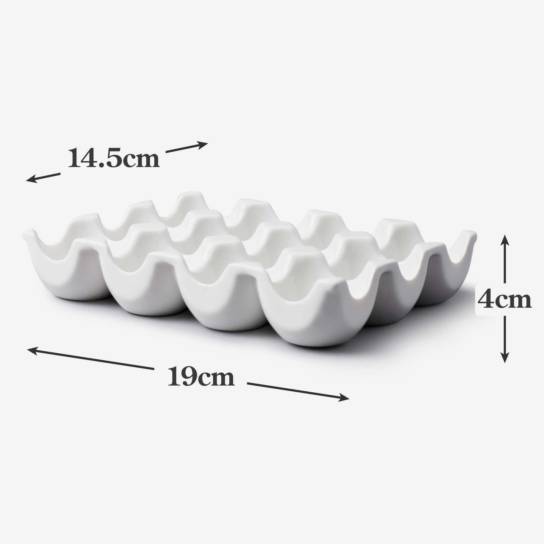 Porcelain Egg Tray, Available in 2 Sizes