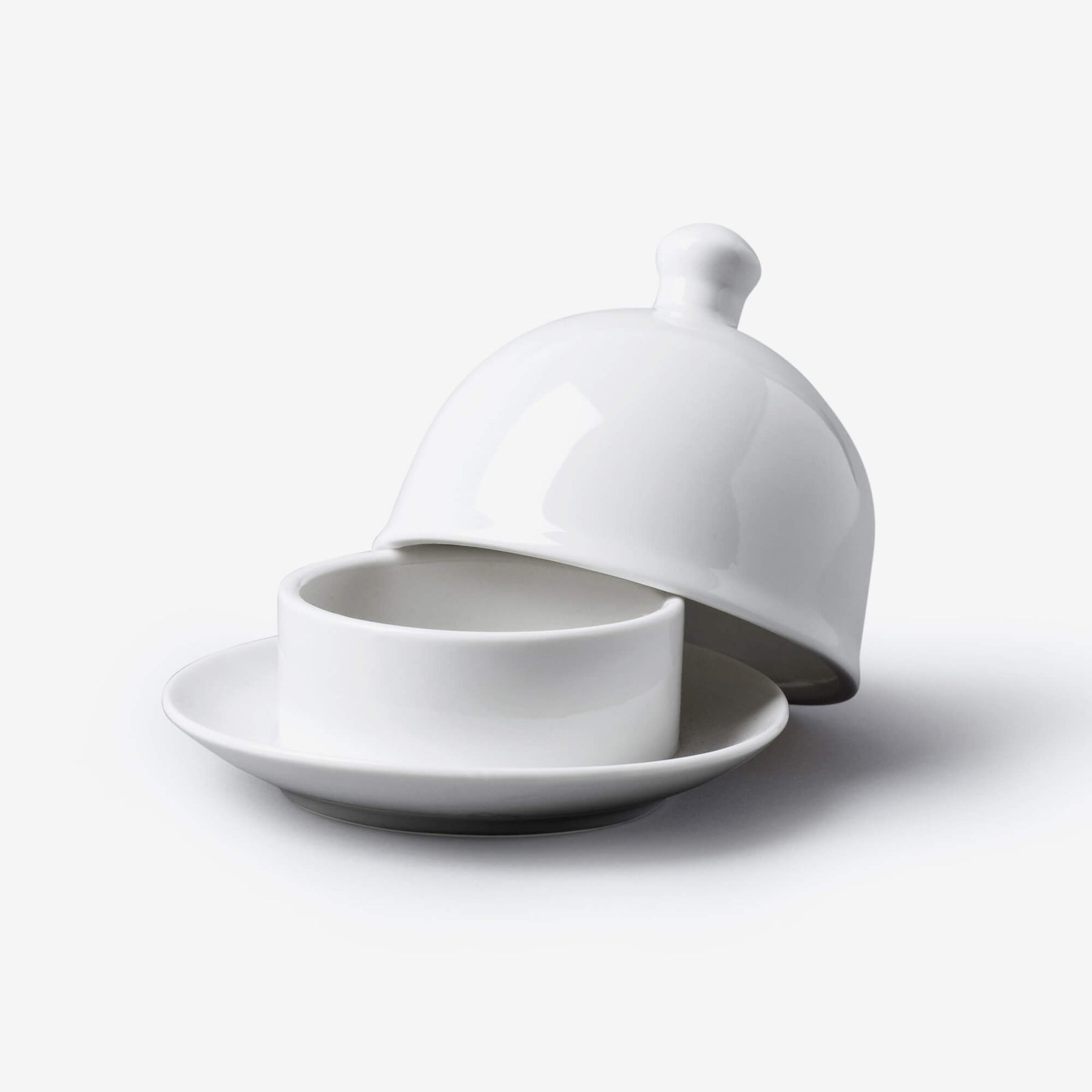 Porcelain Butter Pat with Lid