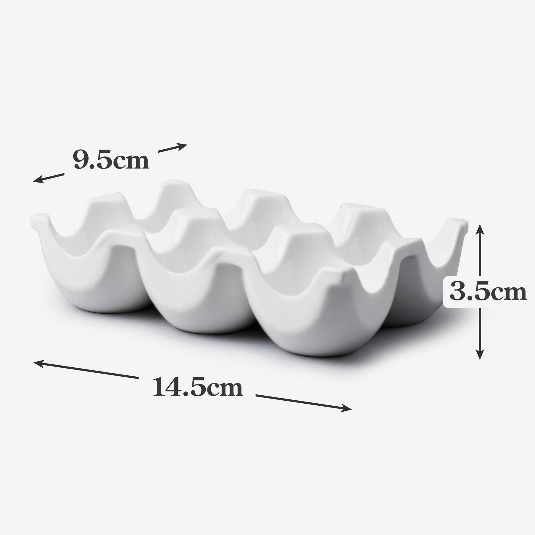 Porcelain Egg Tray, Available in 2 Sizes