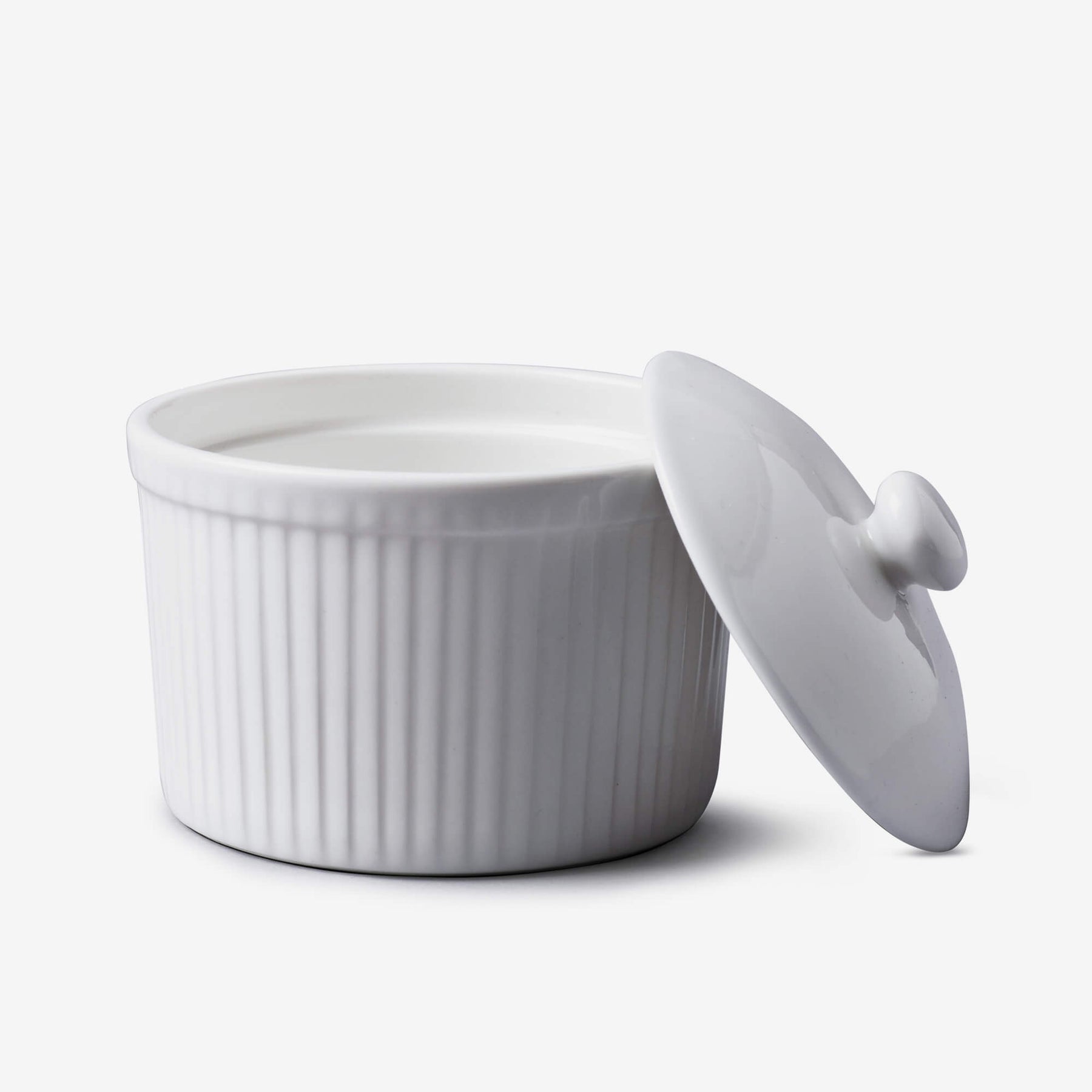 Porcelain Ramekin with Lid, Available in 2 Sizes