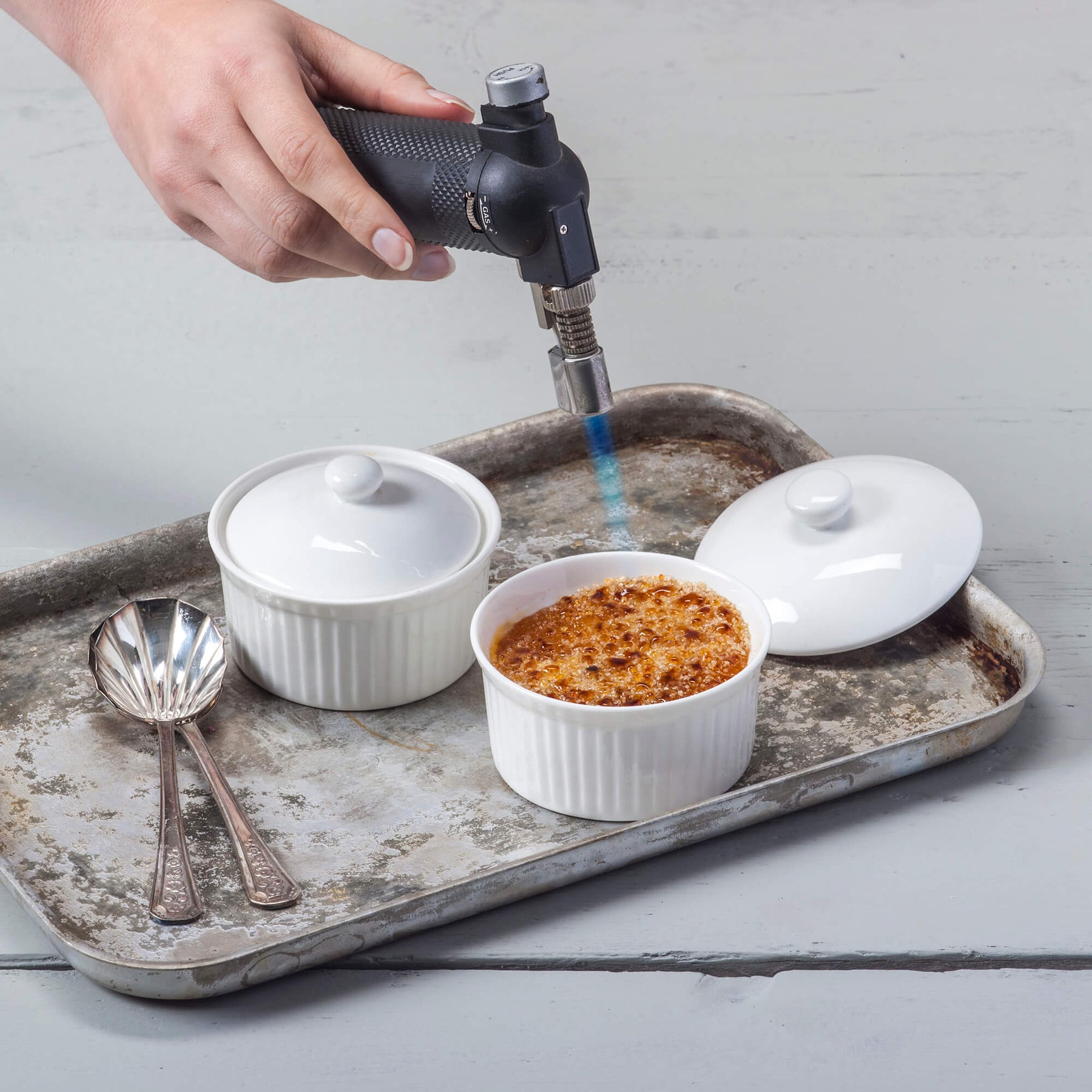Porcelain Ramekin with Lid, Available in 2 Sizes