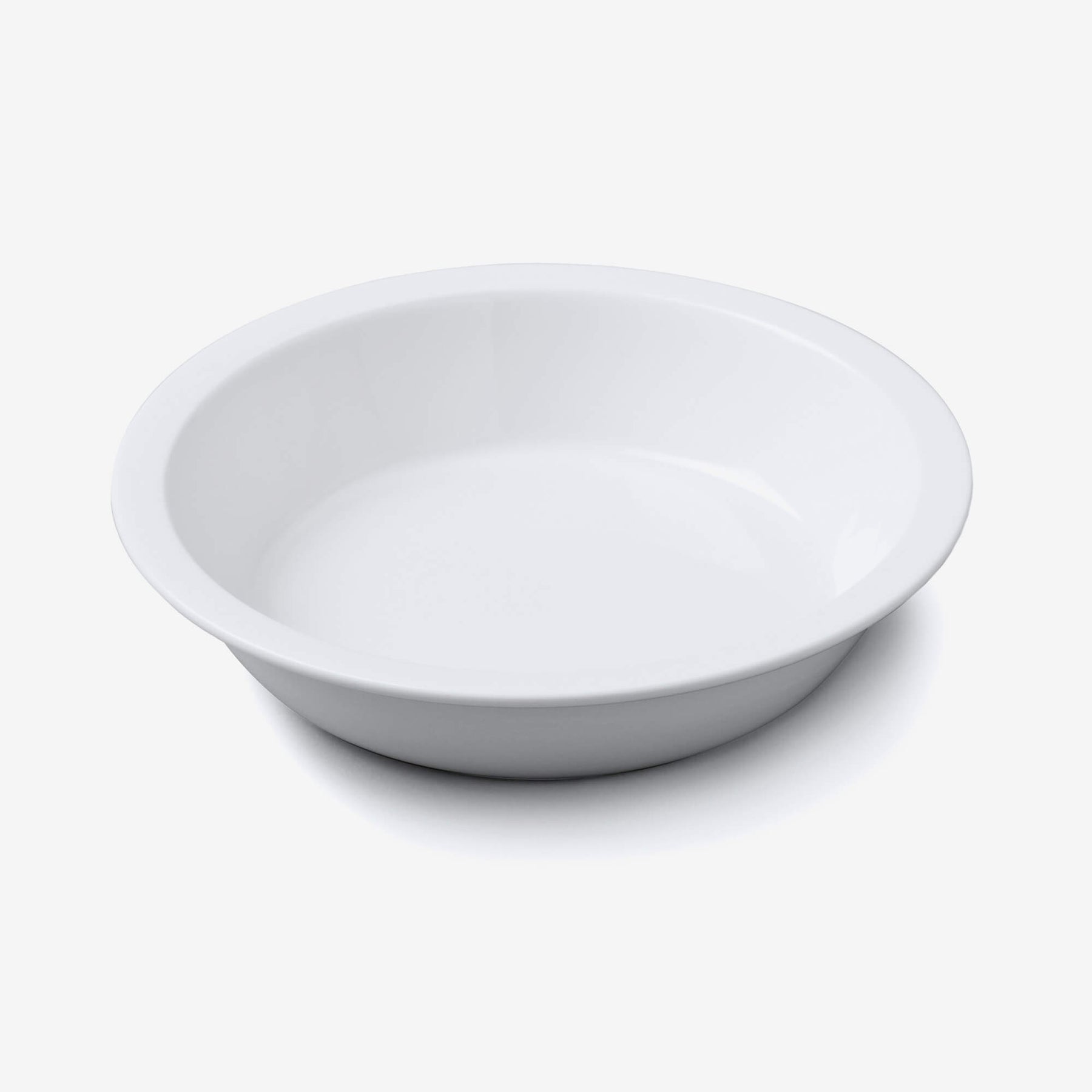 Porcelain Round Straight Edge Pie Dish, Available in 2 Sizes