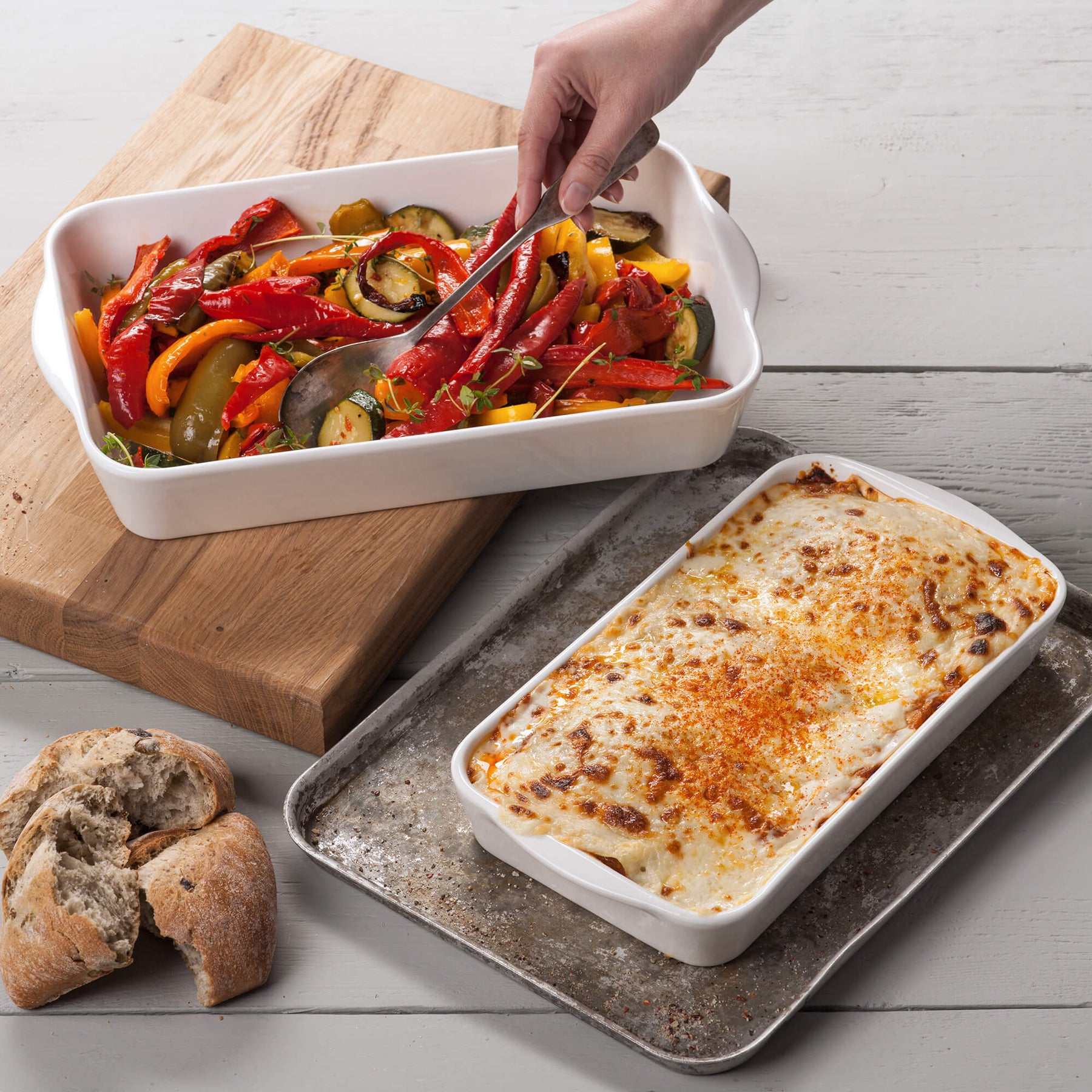 Porcelain Rectangular Baker, Available in 3 Sizes