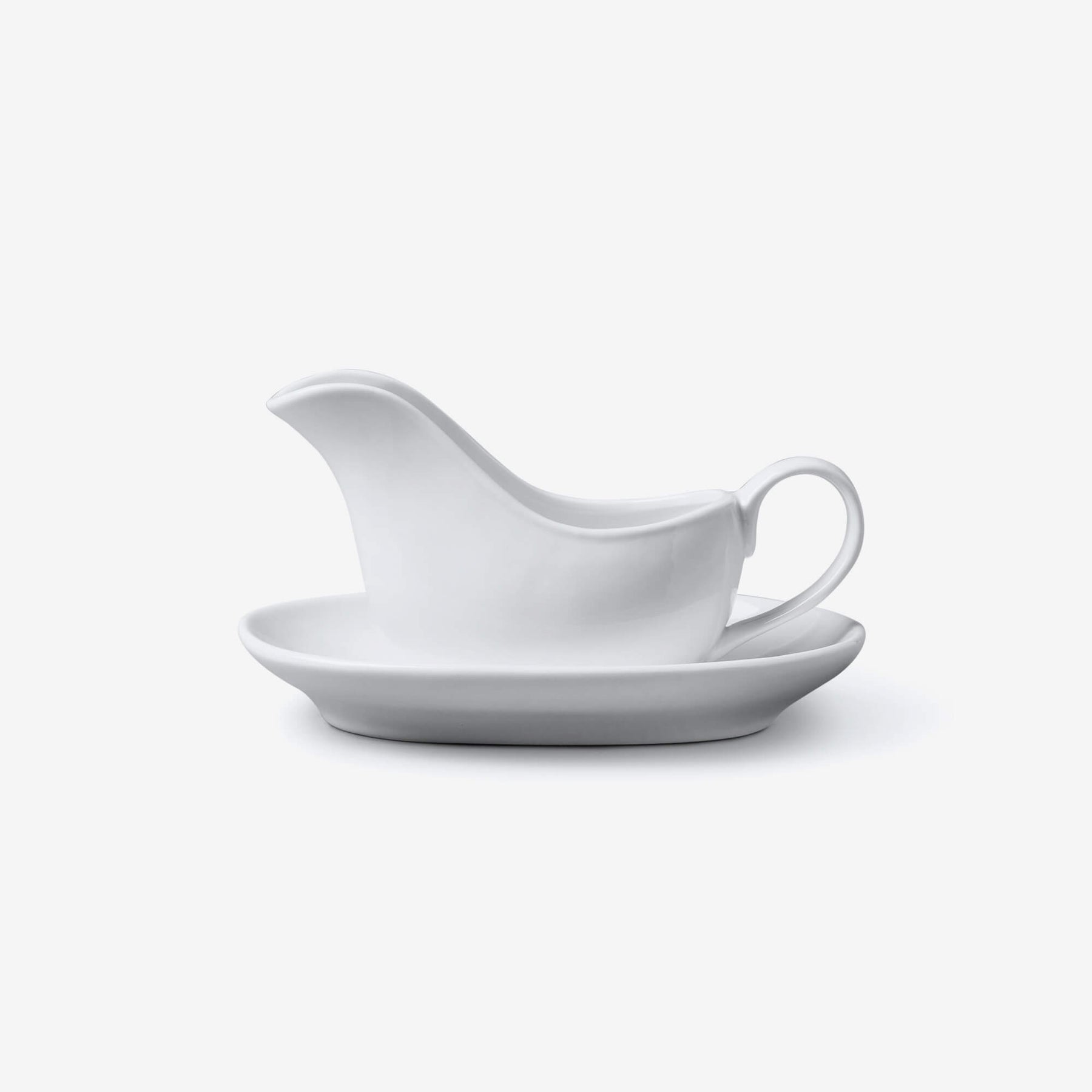 Porcelain Mini Sauce Boat & Saucer