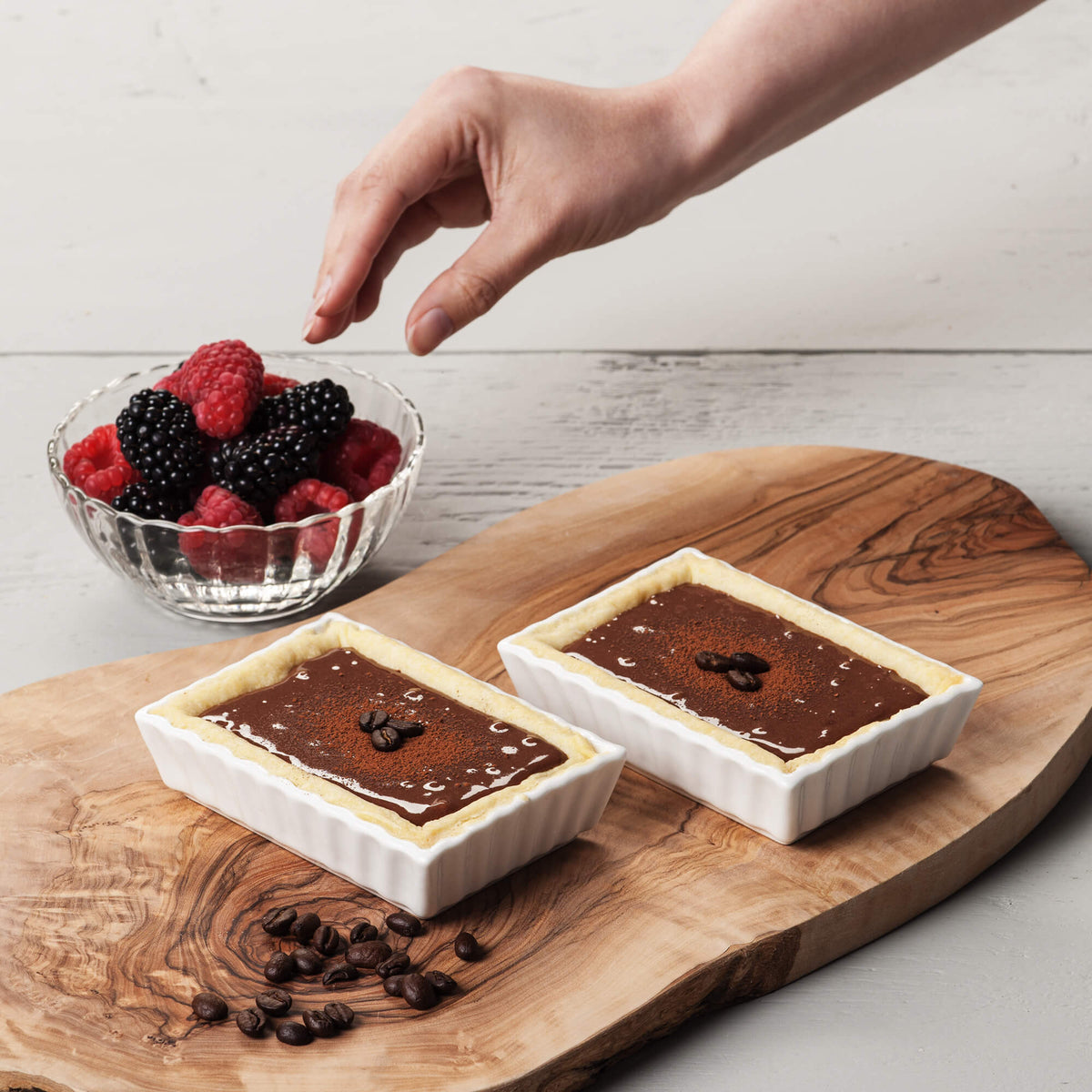 Porcelain Rectangular Flan Dish