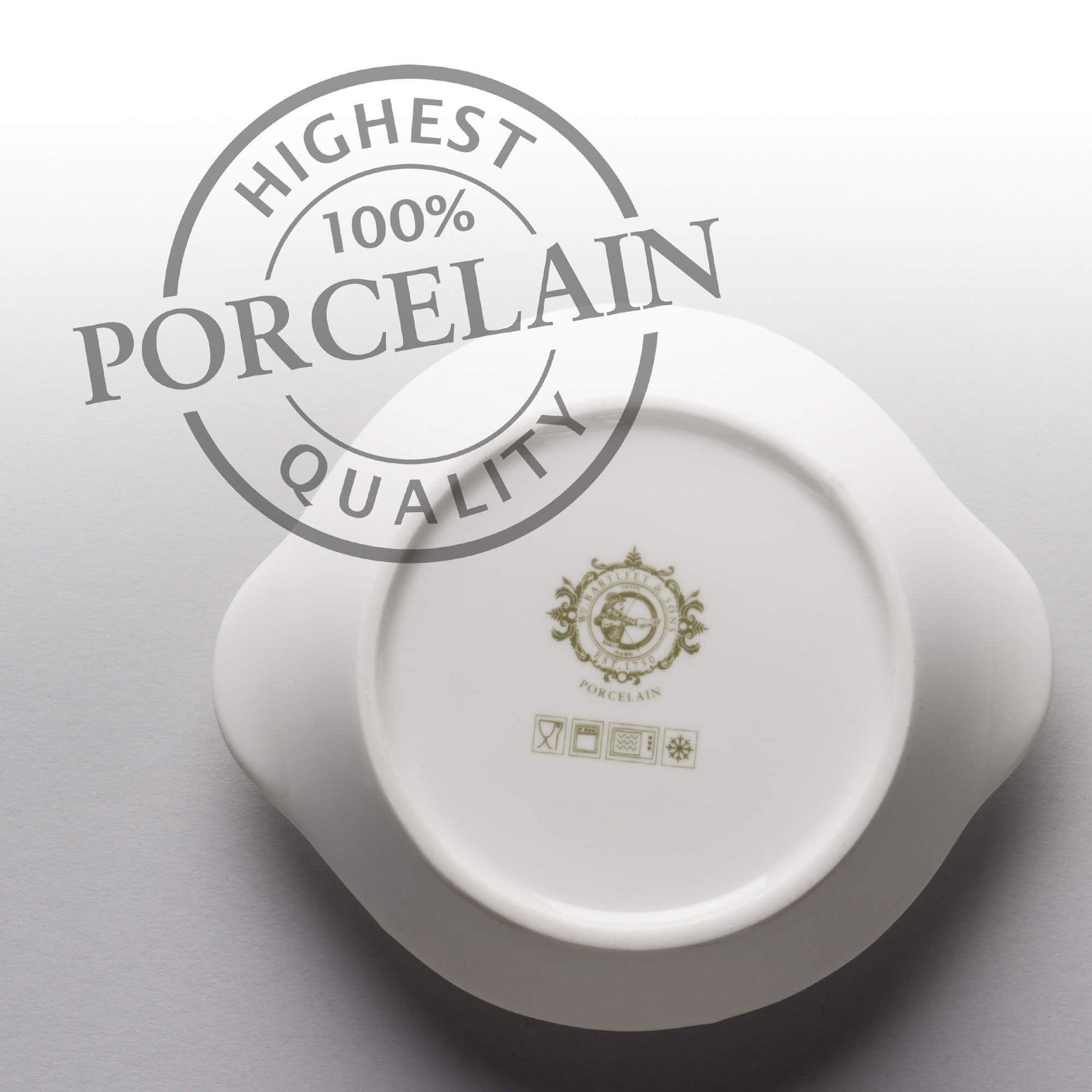 Porcelain Round Gratin Dish, Available in 2 Sizes