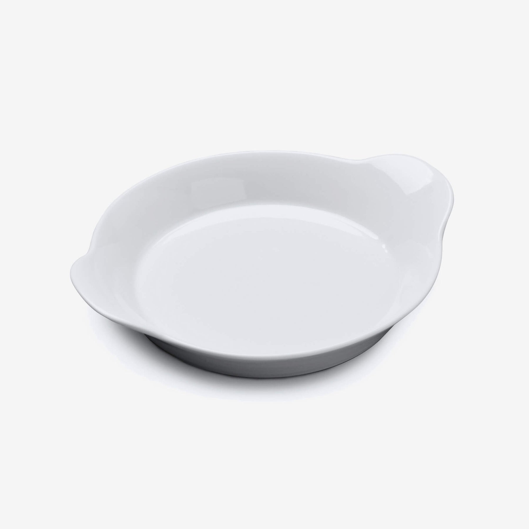 Porcelain Round Gratin Dish, Available in 2 Sizes