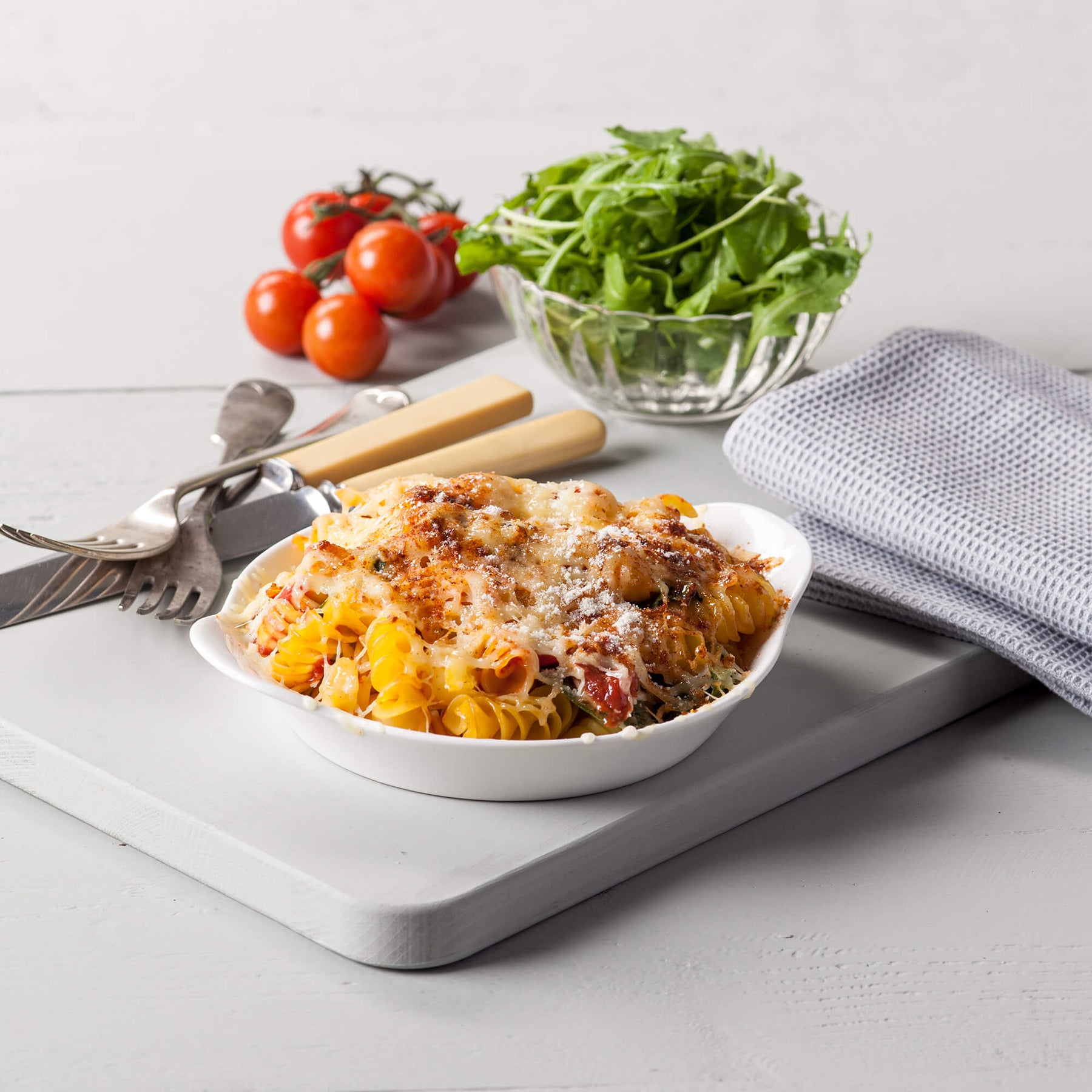 Porcelain Round Gratin Dish, Available in 2 Sizes