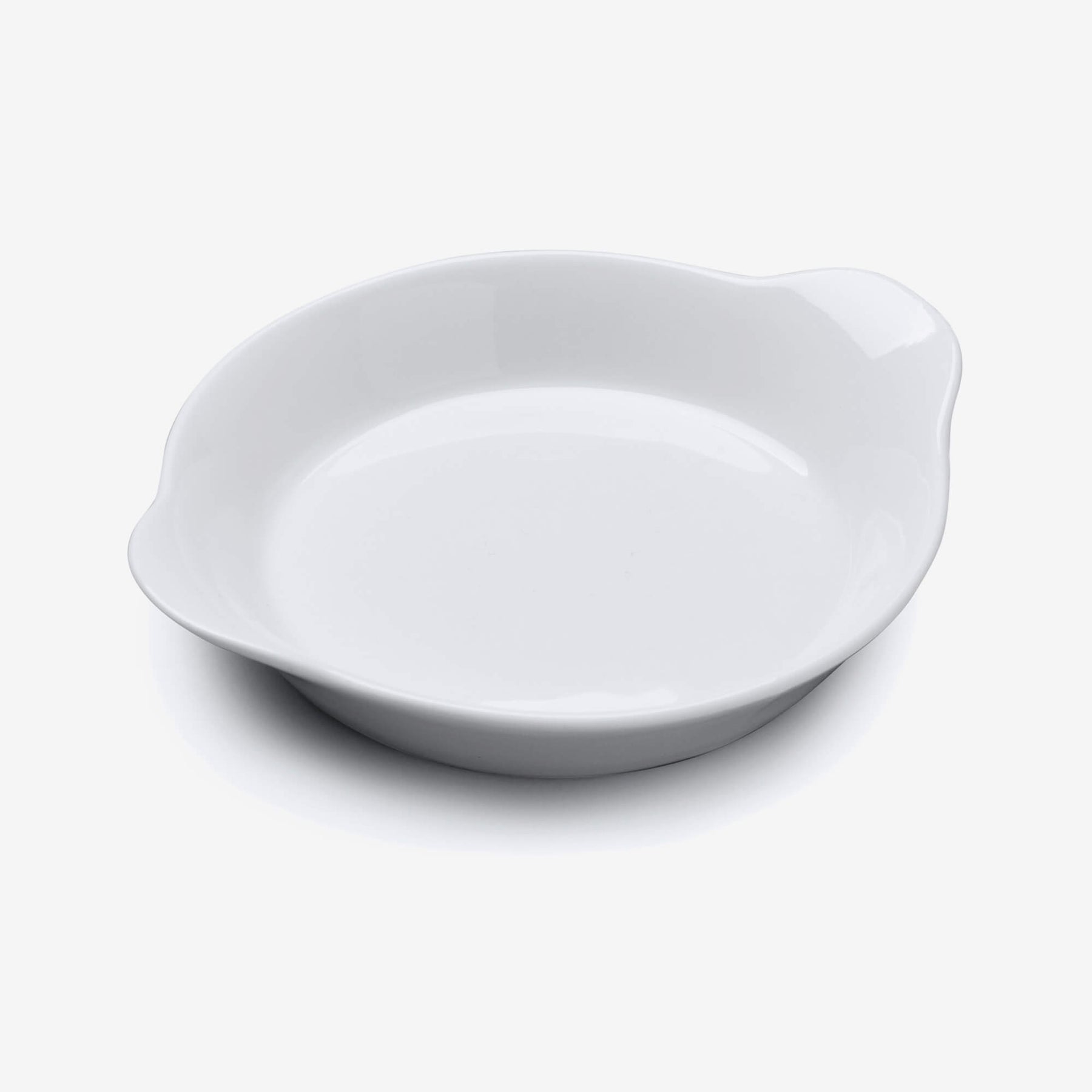 Porcelain Round Gratin Dish, Available in 2 Sizes