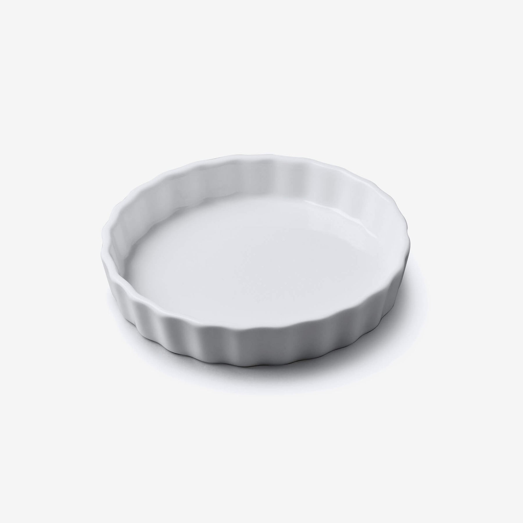 Porcelain Round Flan Dish, Available in 6 Sizes