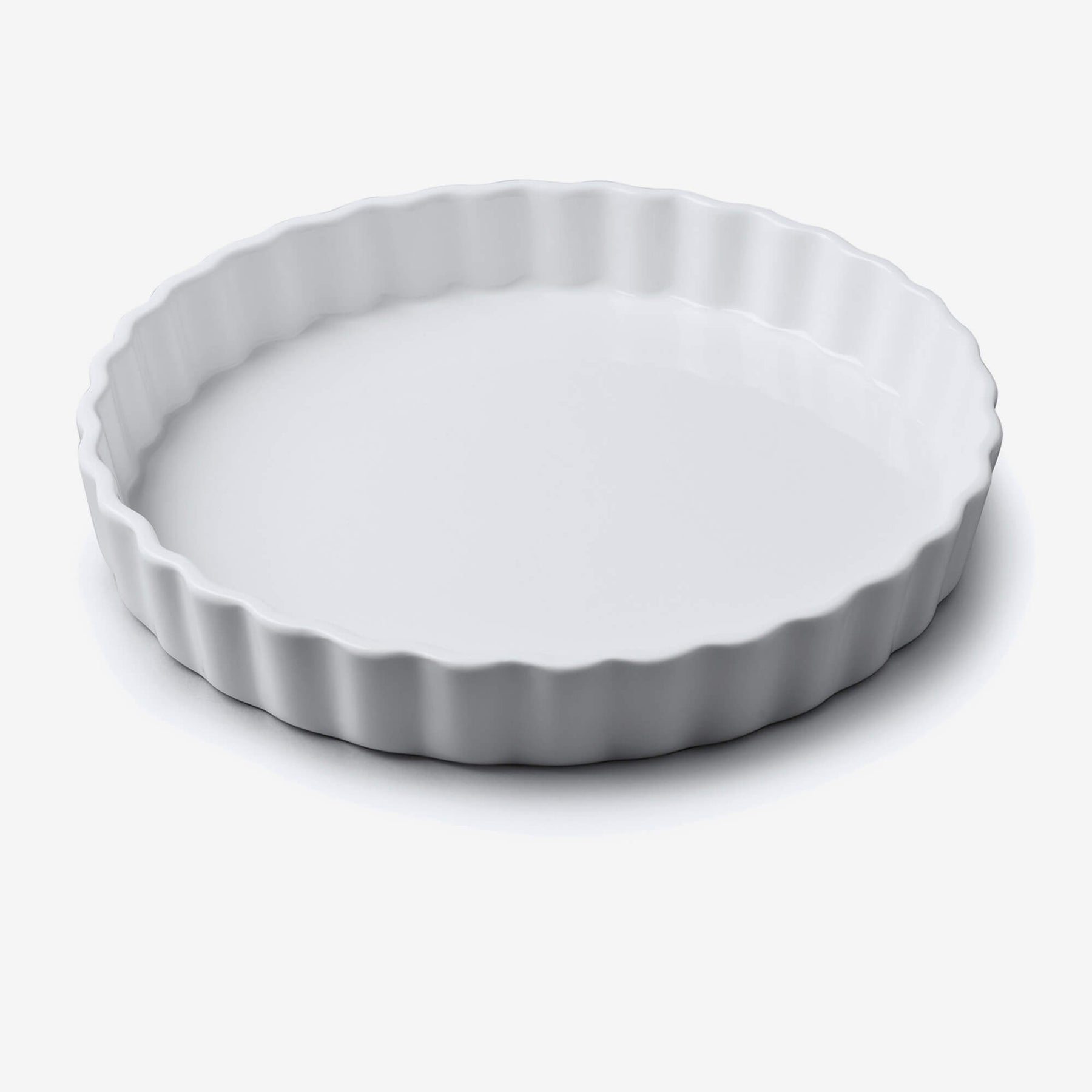 Porcelain Round Flan Dish, Available in 6 Sizes