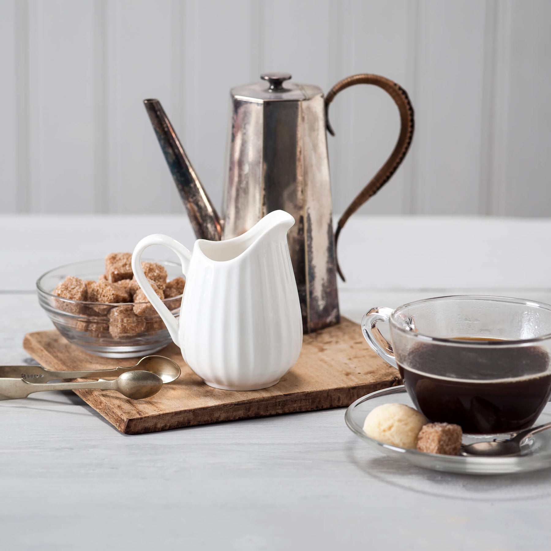 Porcelain Fluted Jug, Available in 3 Sizes
