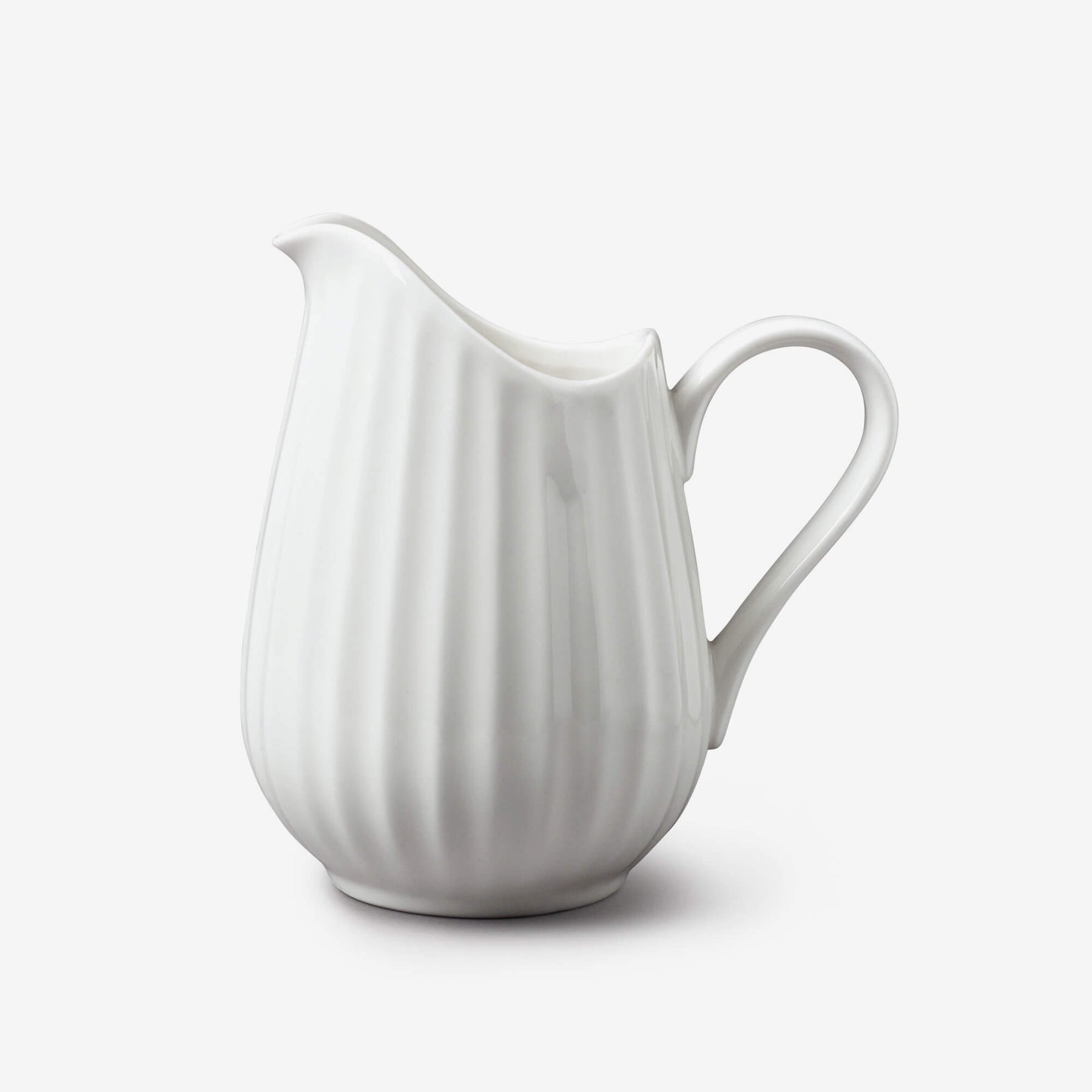 Porcelain Fluted Jug, Available in 3 Sizes