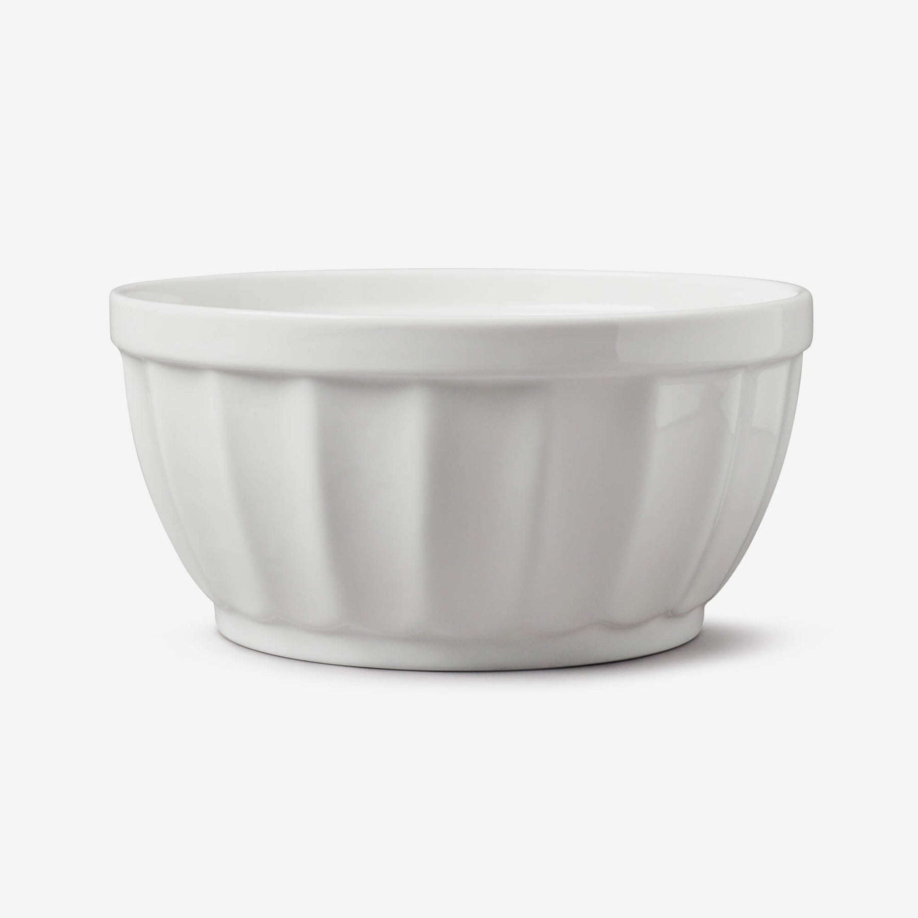 Porcelain Fluted Bowl, Available in 2 Sizes