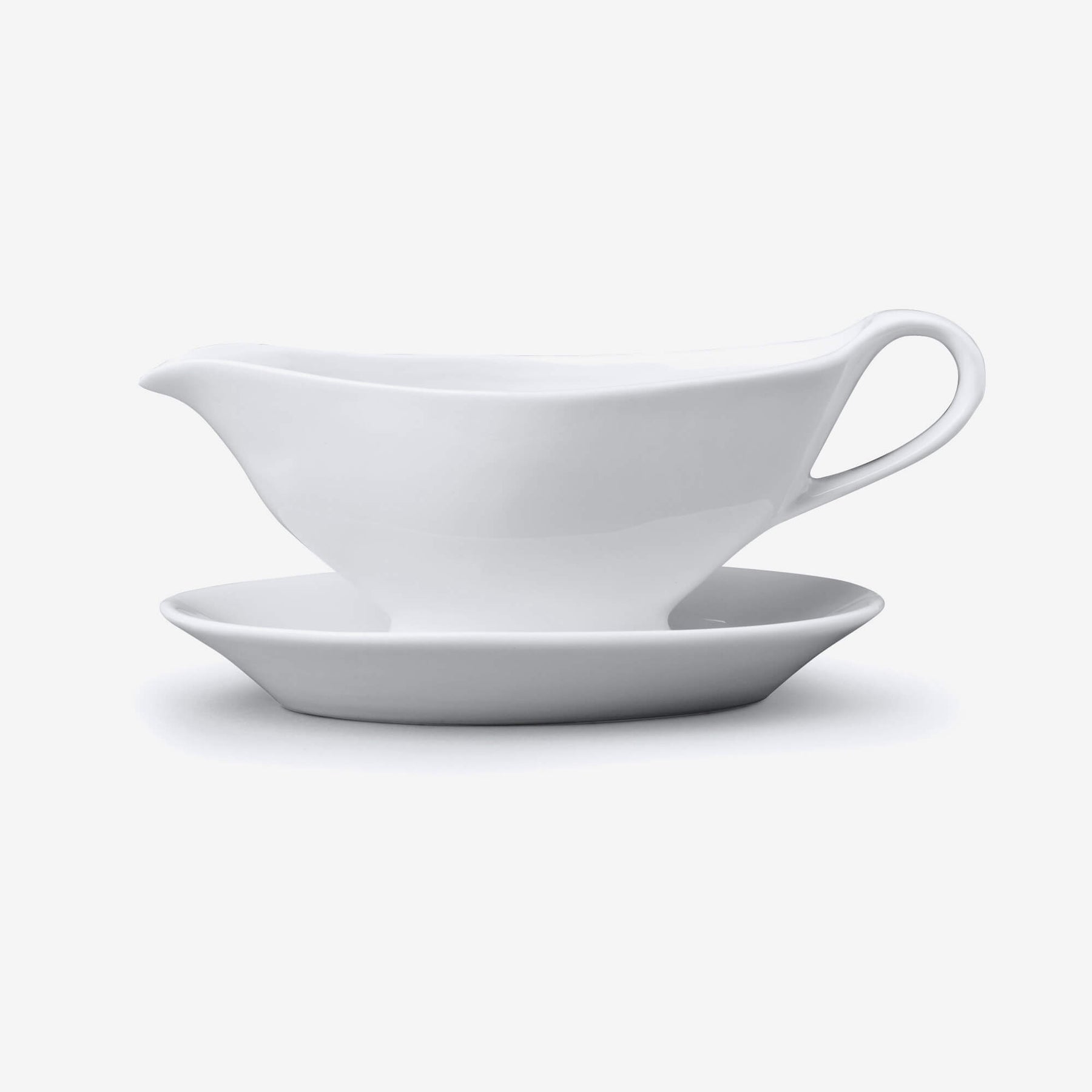 Porcelain Mini Sauce Boat & Saucer