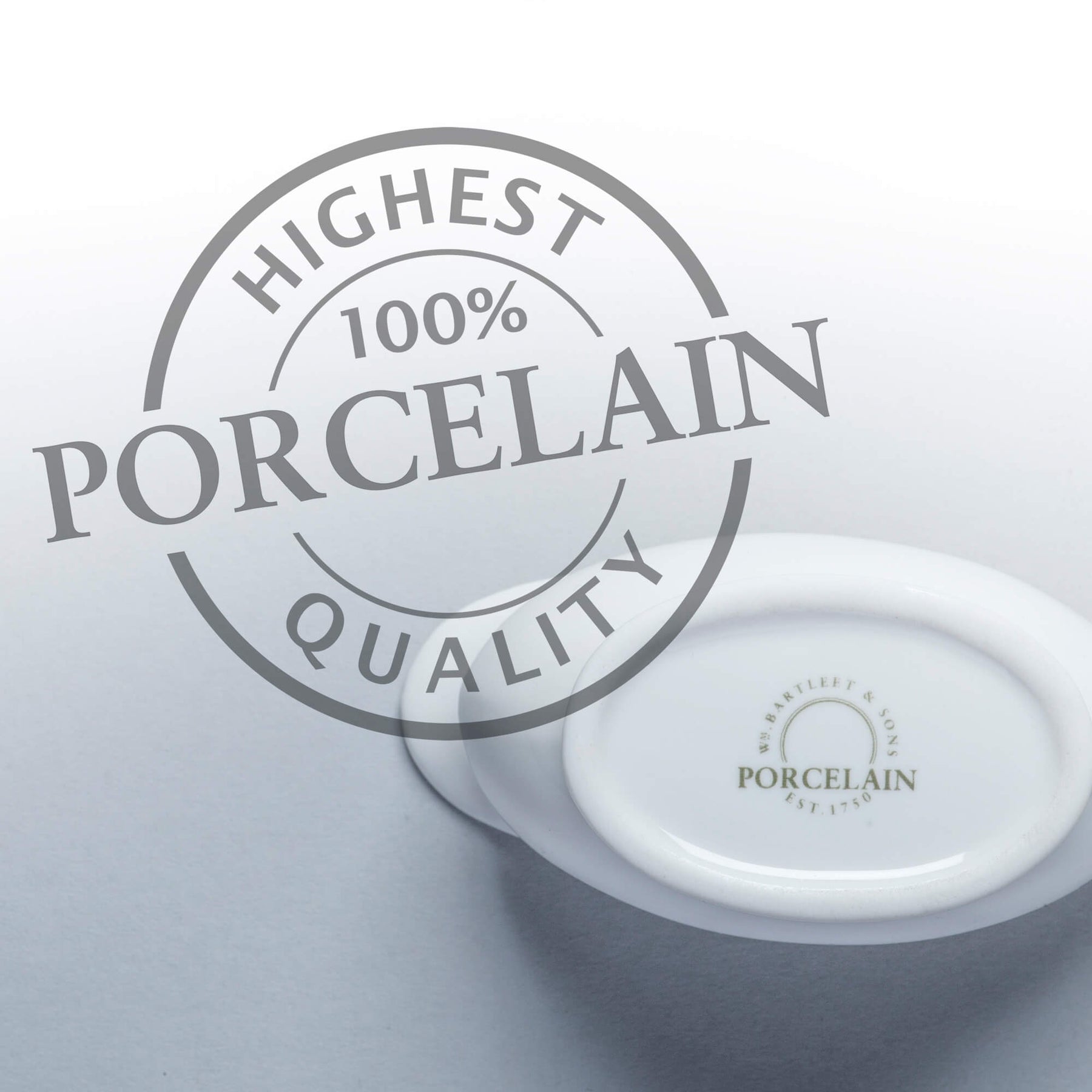 Porcelain Mini Sauce Boat & Saucer