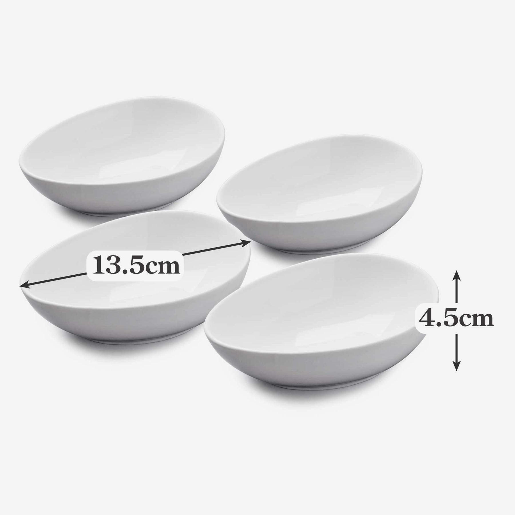 Porcelain Avocado Dish, Set of 4