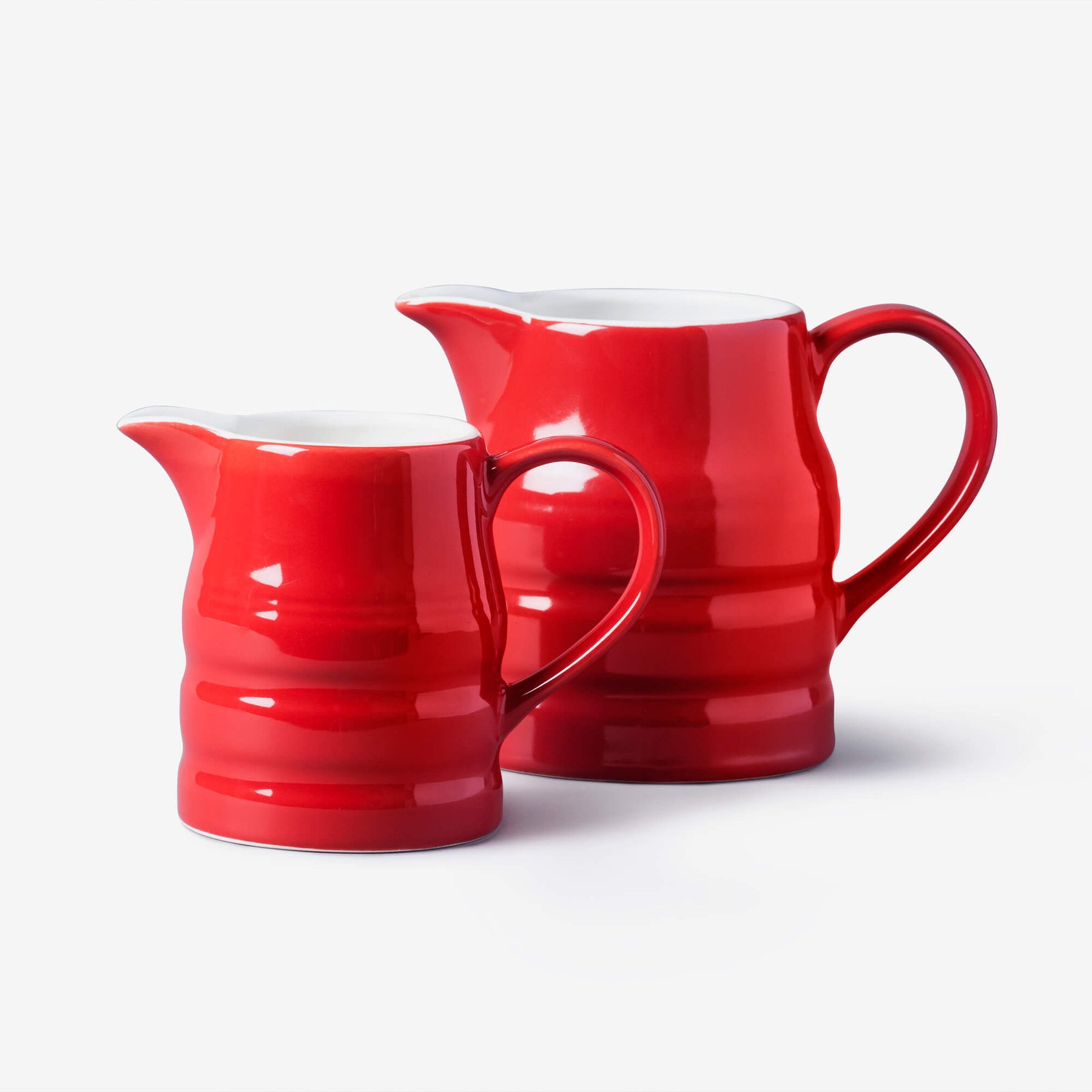 Porcelain Traditional Churn Jug, Set of 2