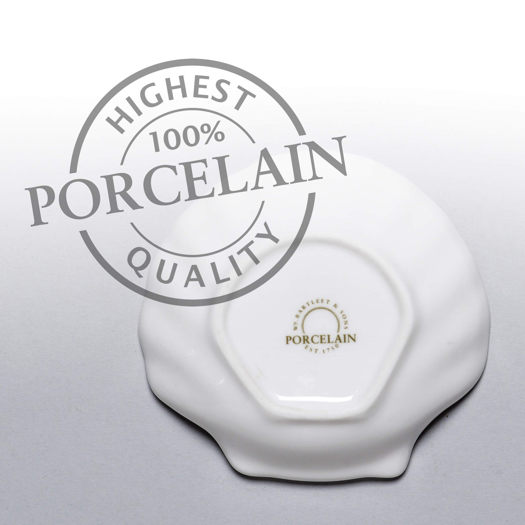 Porcelain Shell Dishes, Set of 4, Available in 3 Sizes