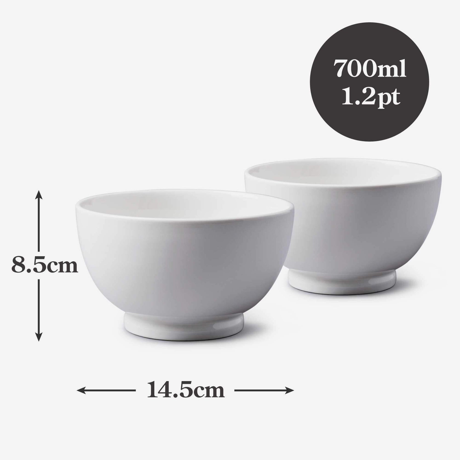 Porcelain Deep Cereal/Soup Bowl Sets