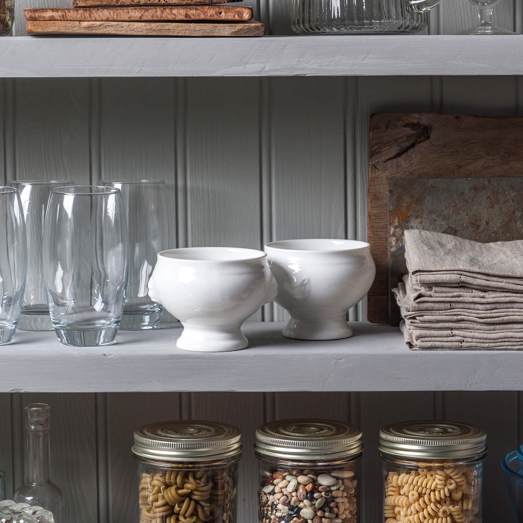 Porcelain Lion Head Soup Bowl Sets