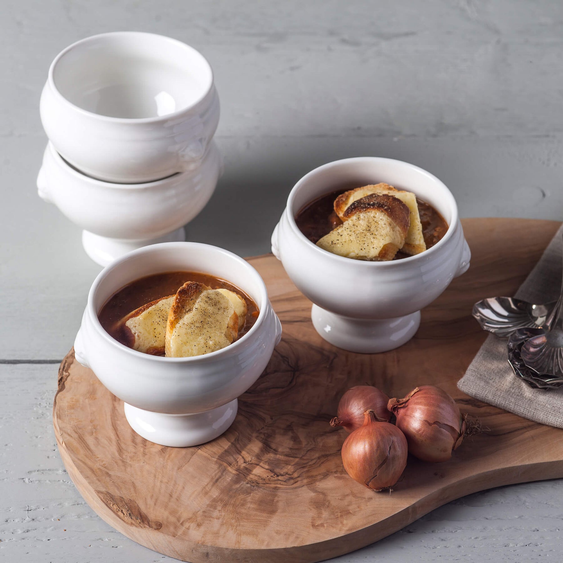 Porcelain Lion Head Soup Bowl Sets