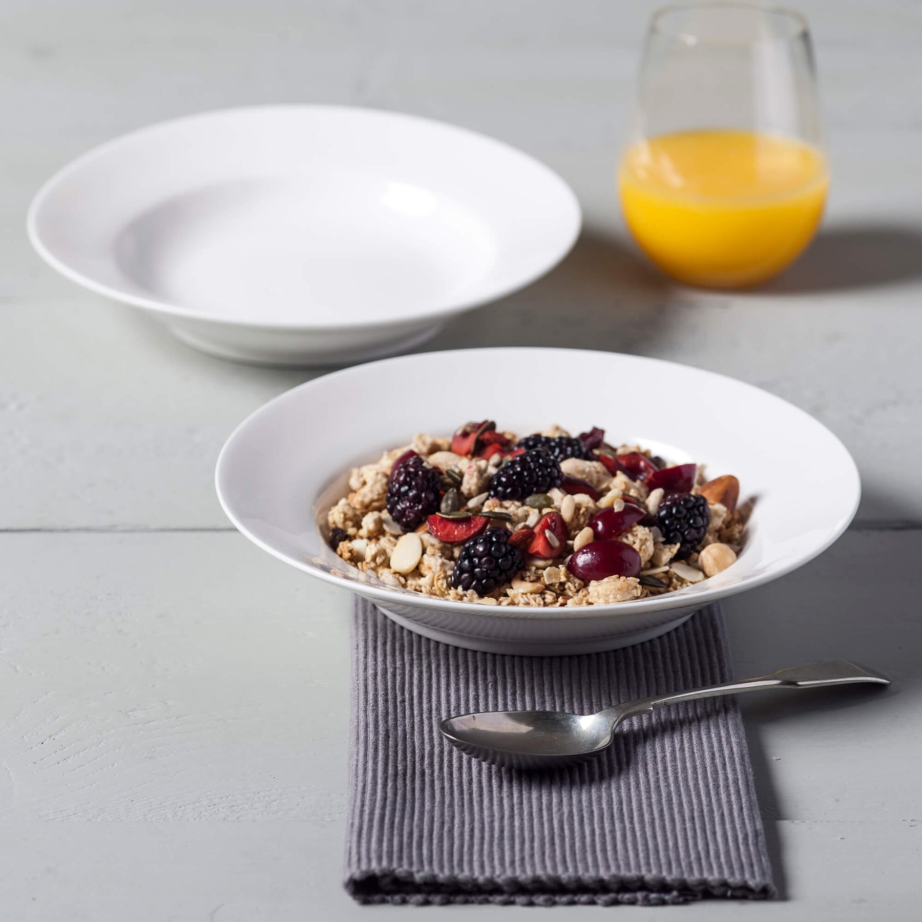 Porcelain Wide Rim Pasta/Soup Bowl Sets