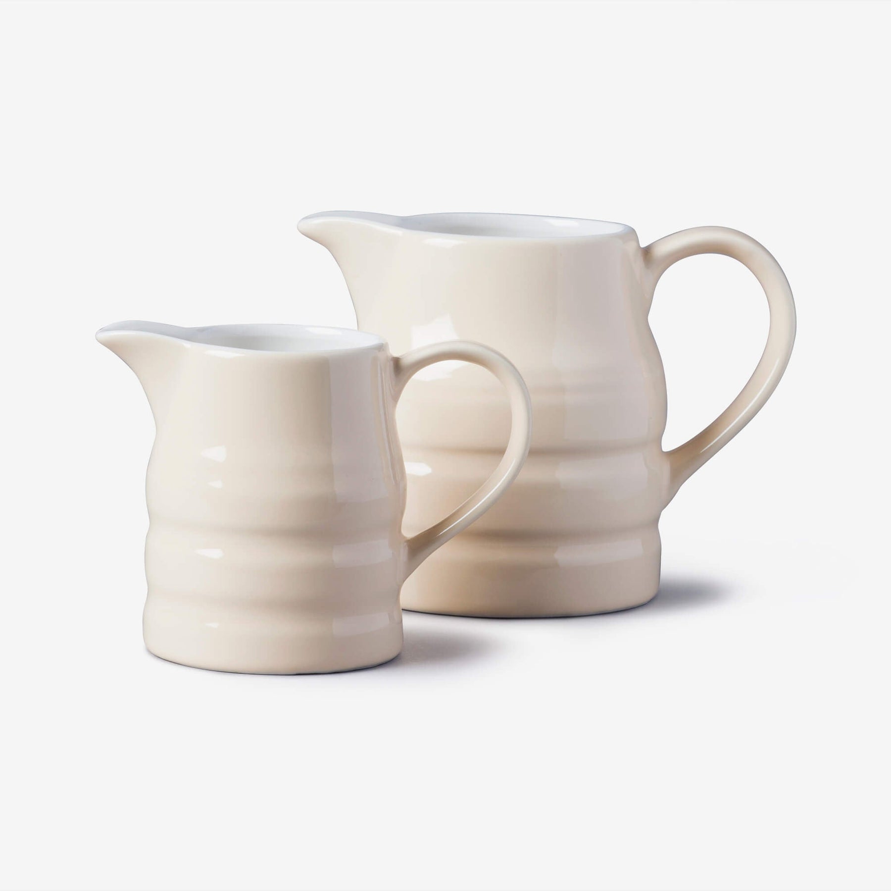 Porcelain Traditional Churn Jug, Set of 2