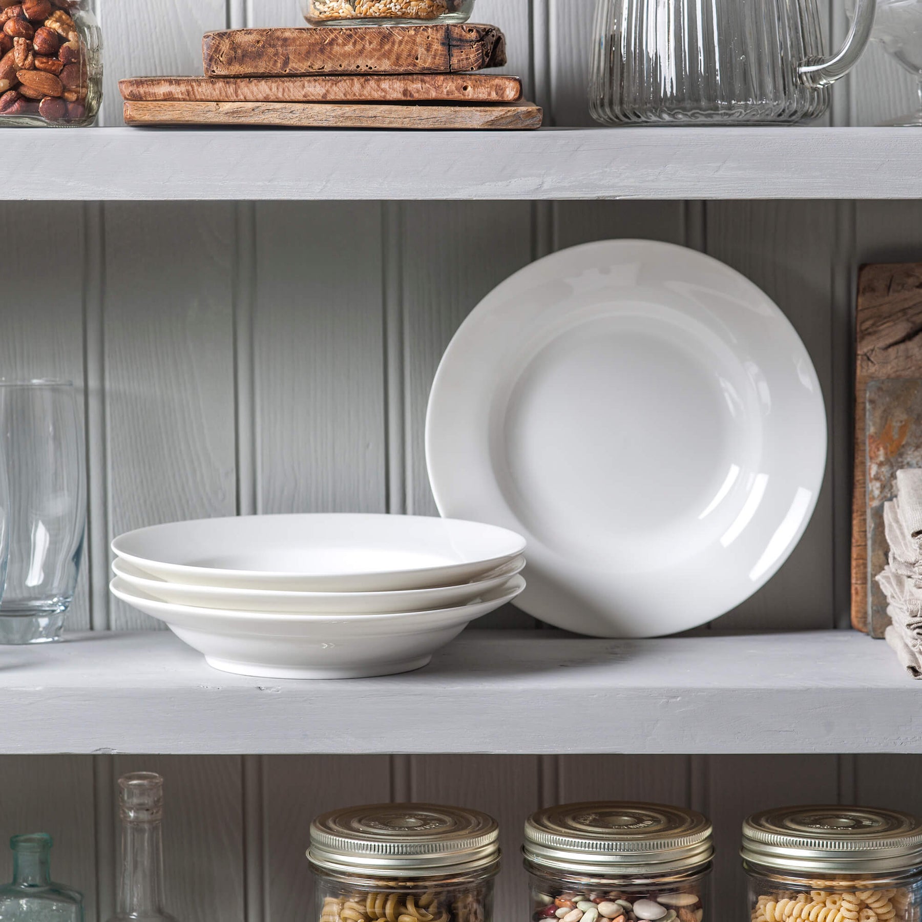 Porcelain Wide Rim Pasta/Soup Bowl Sets