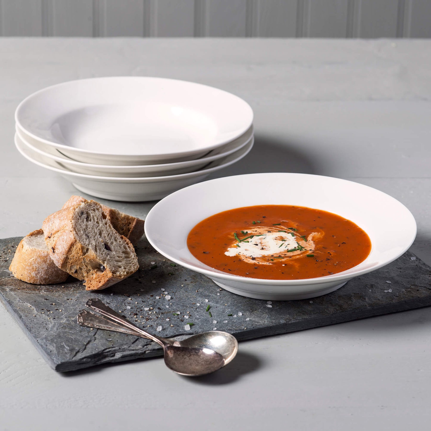 Porcelain Wide Rim Pasta/Soup Bowl Sets