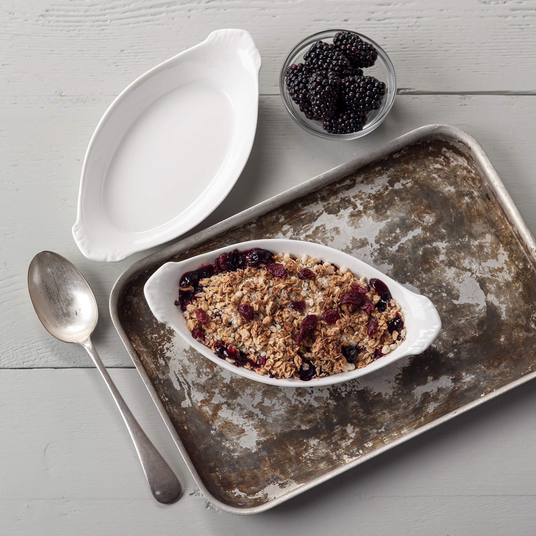 Porcelain Traditional Gratin Dish (21cm), Set of 2