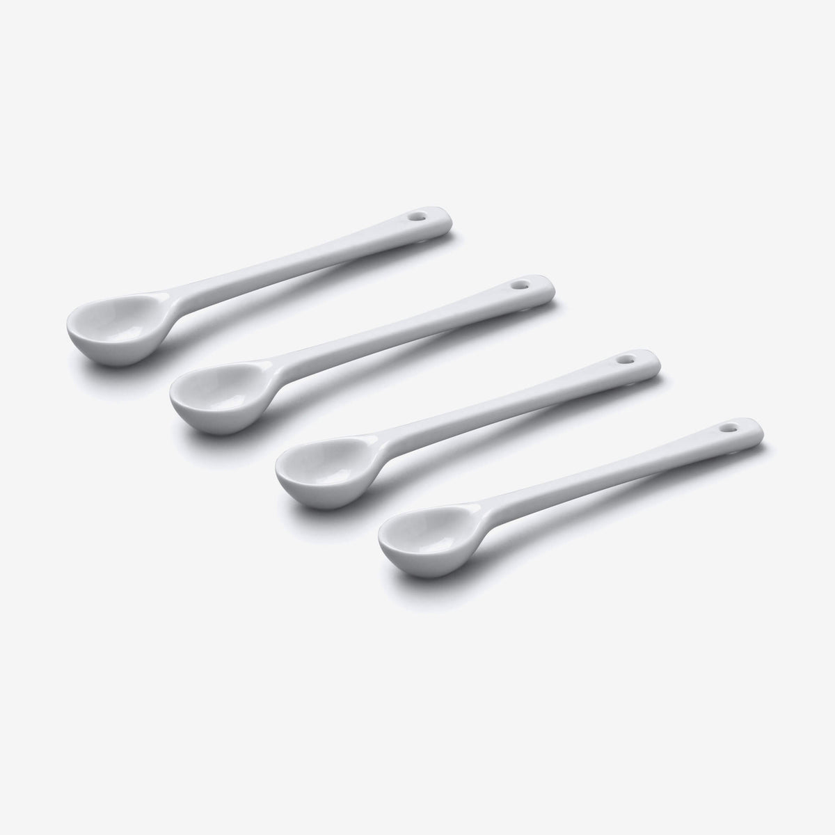 Porcelain Mustard/Salt Spoon (11cm), Set of 4