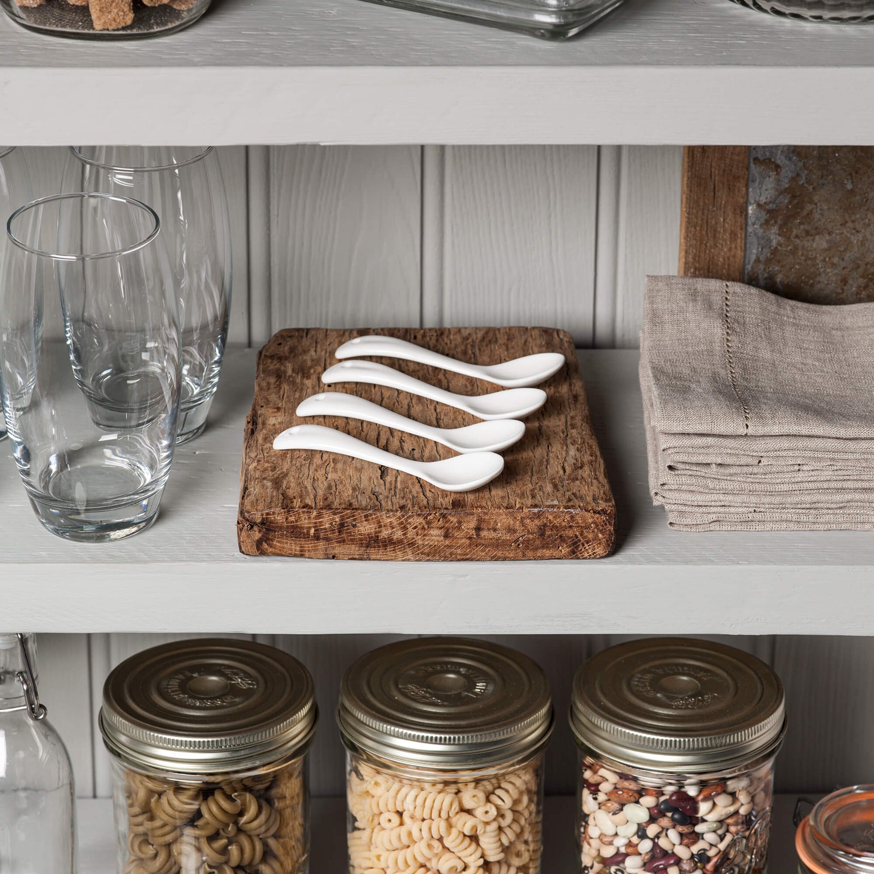 Porcelain Sugar/Jam Condiment Spoon (10cm), Set of 4